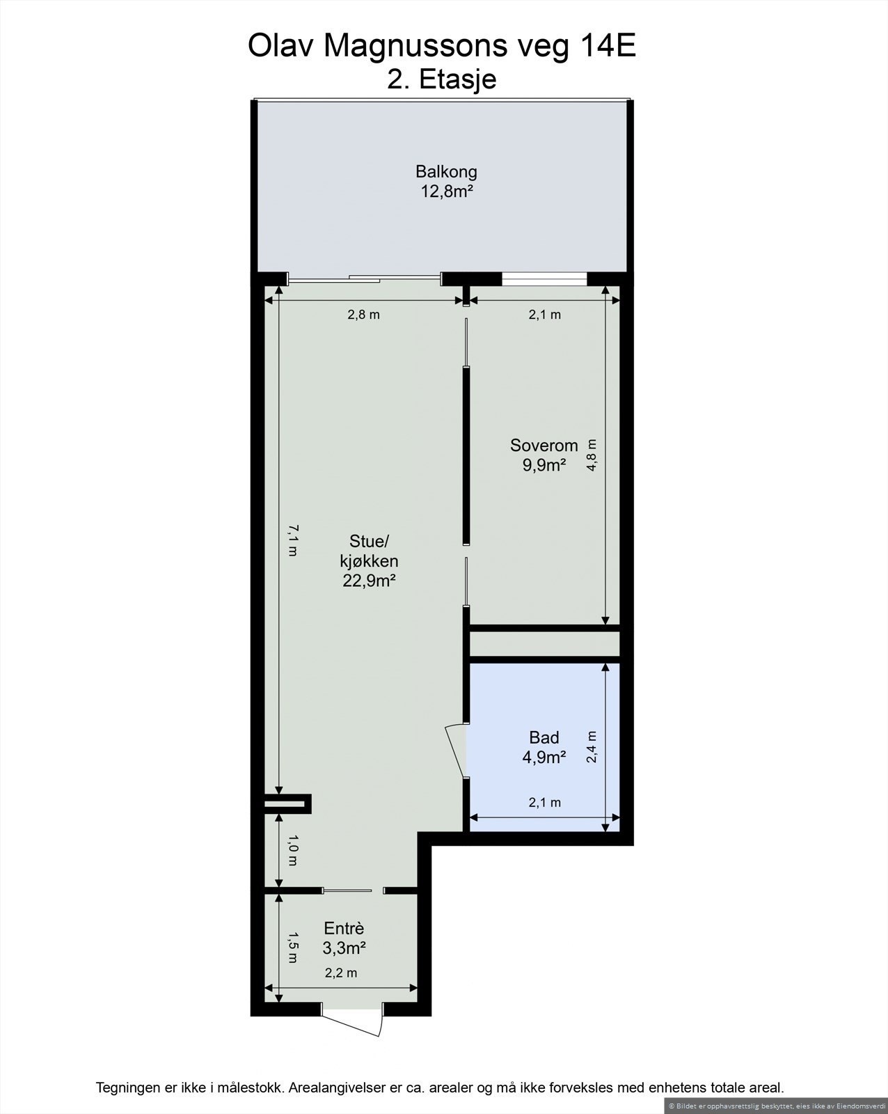 Planskisse 2. etasje. Galleribilde