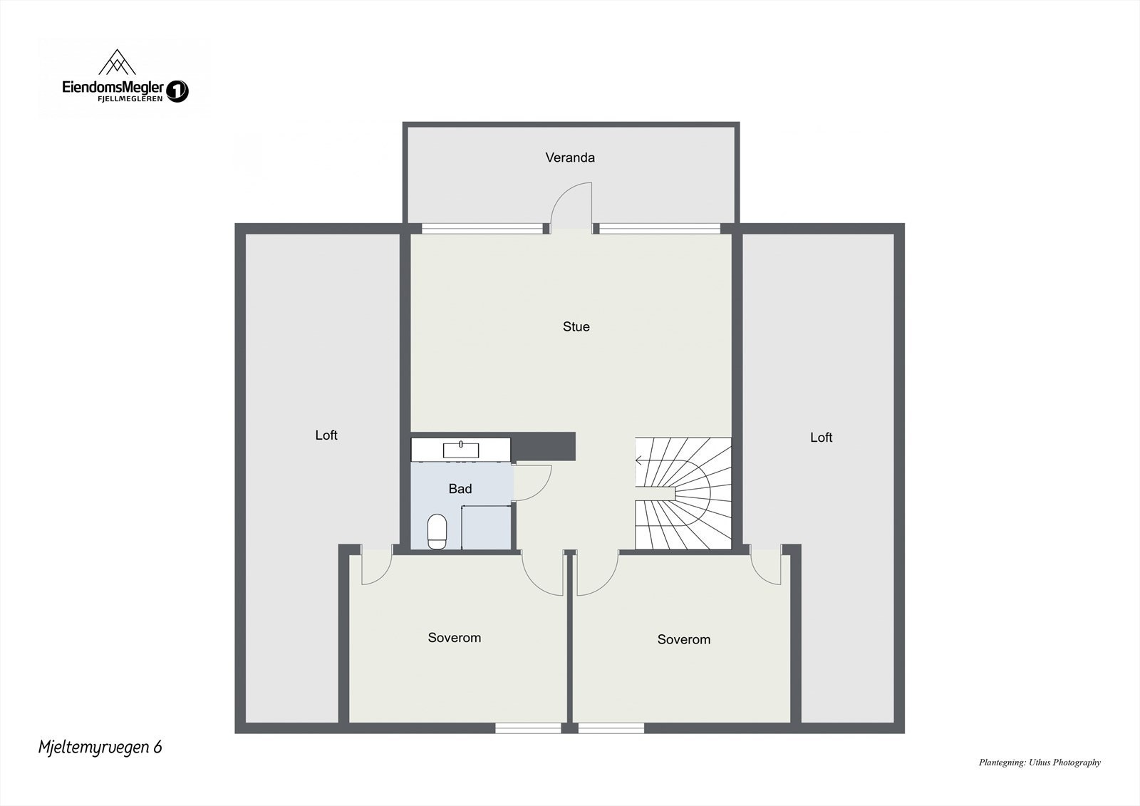 Plantegning 2.etasje Galleribilde