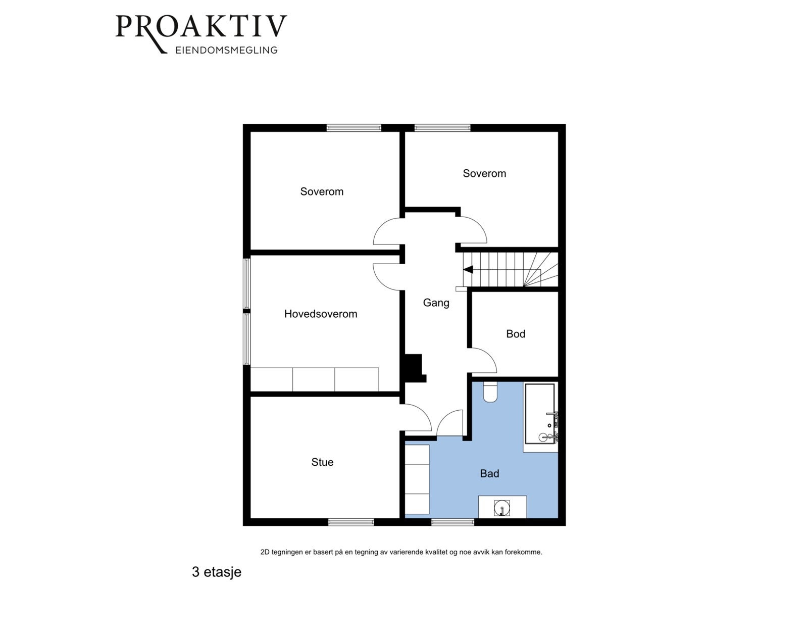 Loftet er innredet med flere oppholdsrom og et flott bad. Galleribilde