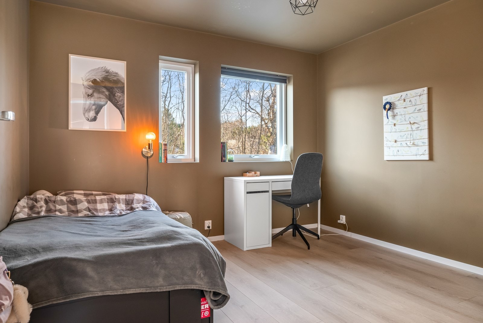 Soverommene har areal fra ca. 7 til 17 kvm, så her er det muligheter for ulike innredninger etter familiens behov. Galleribilde