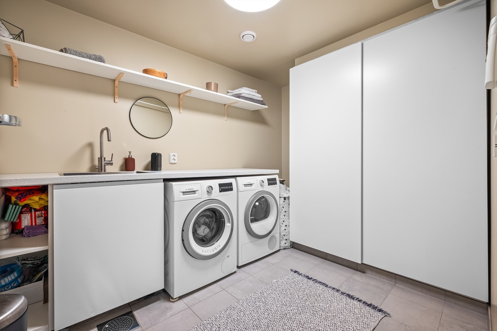 At boligen har eget vaskerom er et ekstra pluss. Galleribilde