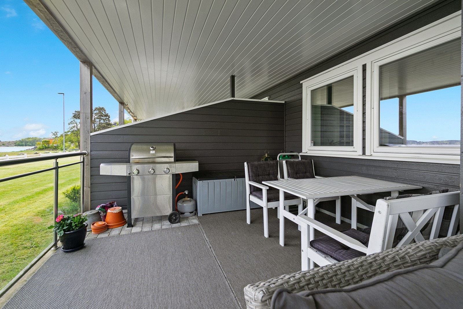 Her er det plass til utemøblement etter eget ønske. Galleribilde