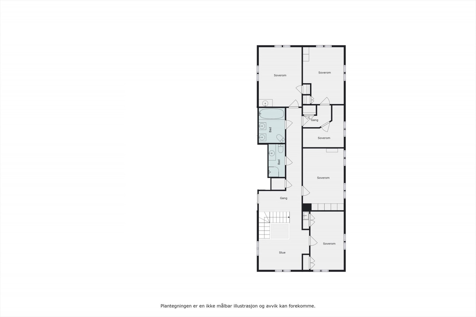 2.etasje - Plantegning. Galleribilde