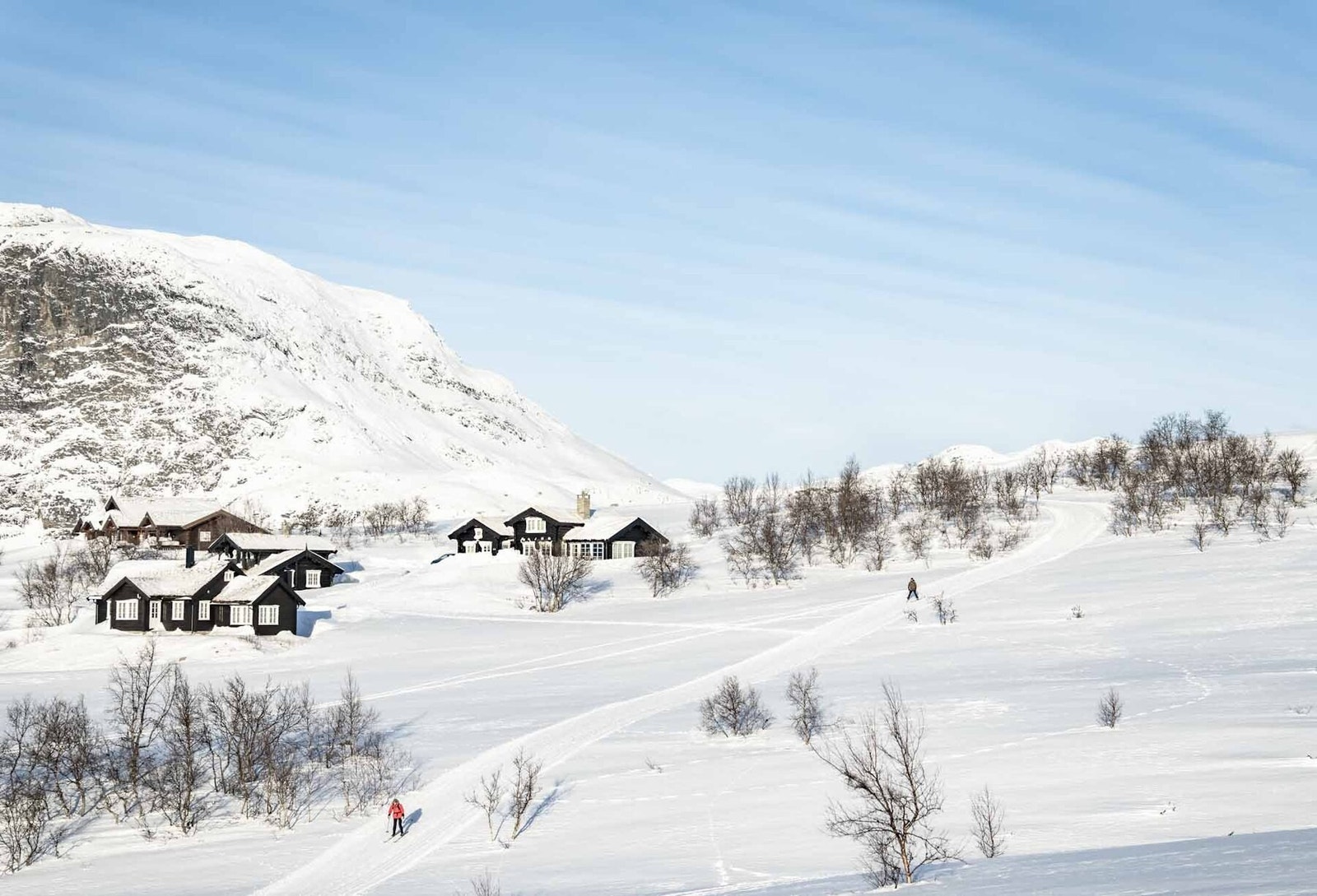 Skiløypenettet går både i høyfjellet og nede i skogbeltet og du kan gå rett ut fra hyttedøra Galleribilde