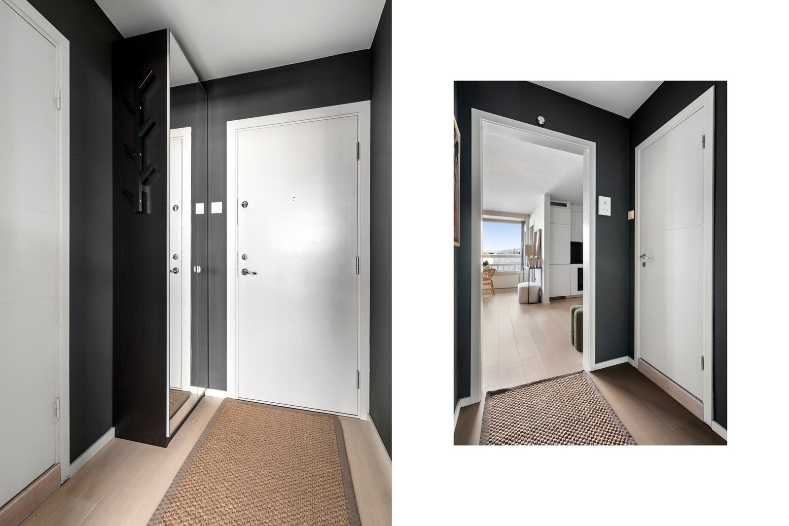 Entré med garderobeskap Galleribilde