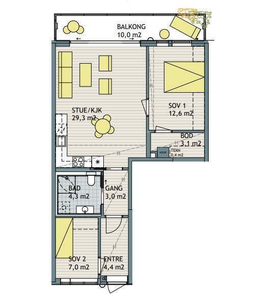 Plantegning Galleribilde