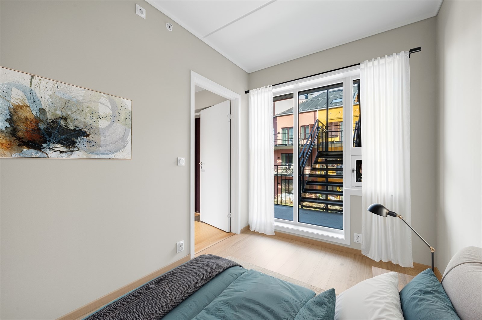 Gjesterom. Bildet er digitalt møblert. Galleribilde