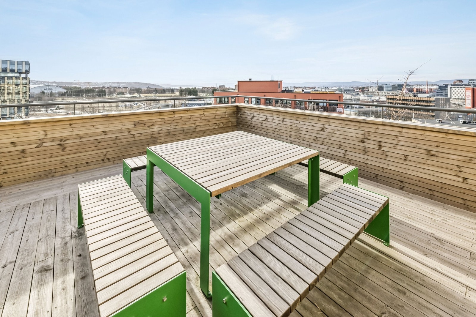 Deler av felles takterrasse. Galleribilde