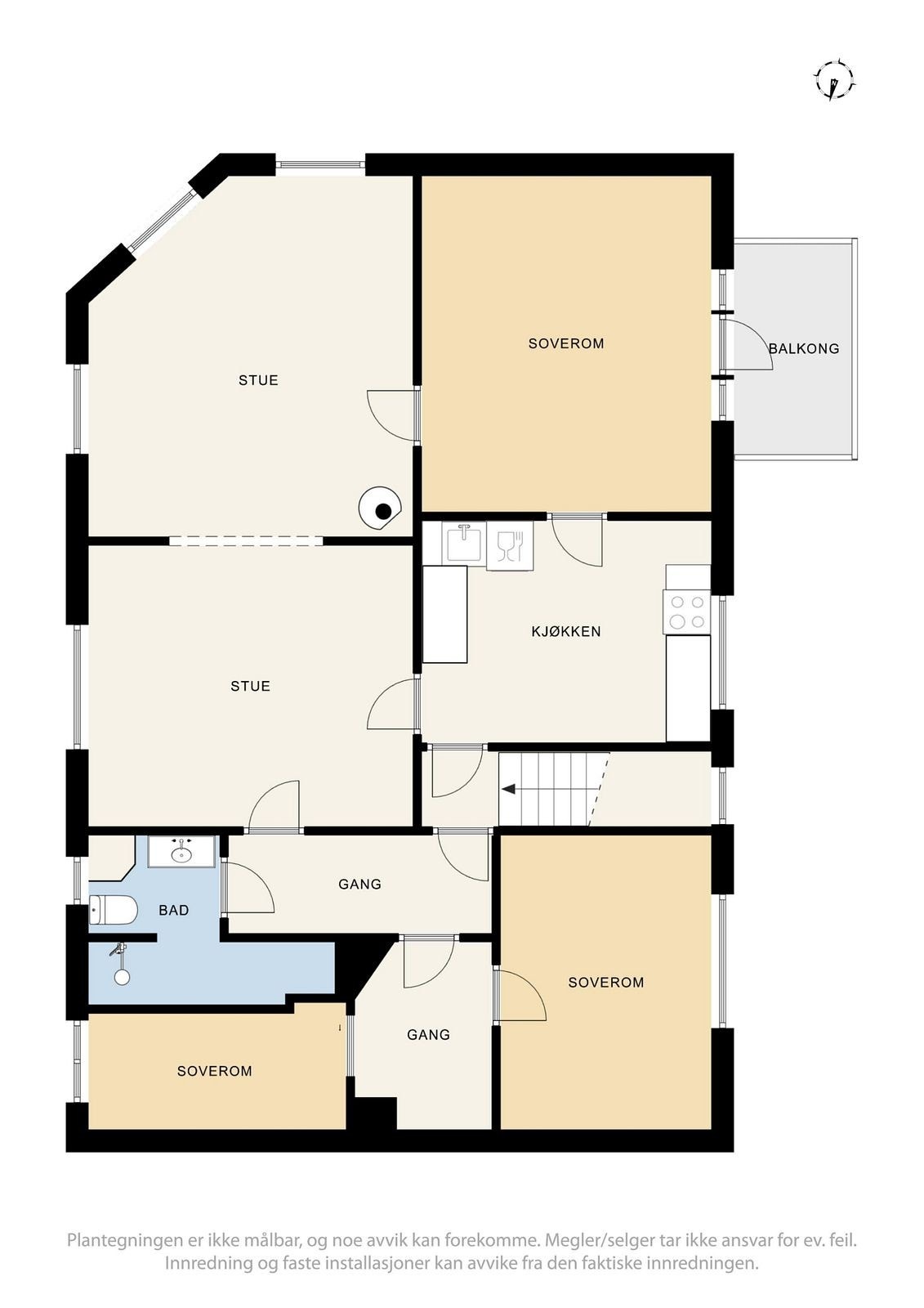 Plantegning 2. etasje Galleribilde