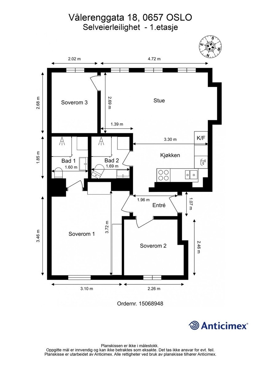 Plantegning. Galleribilde