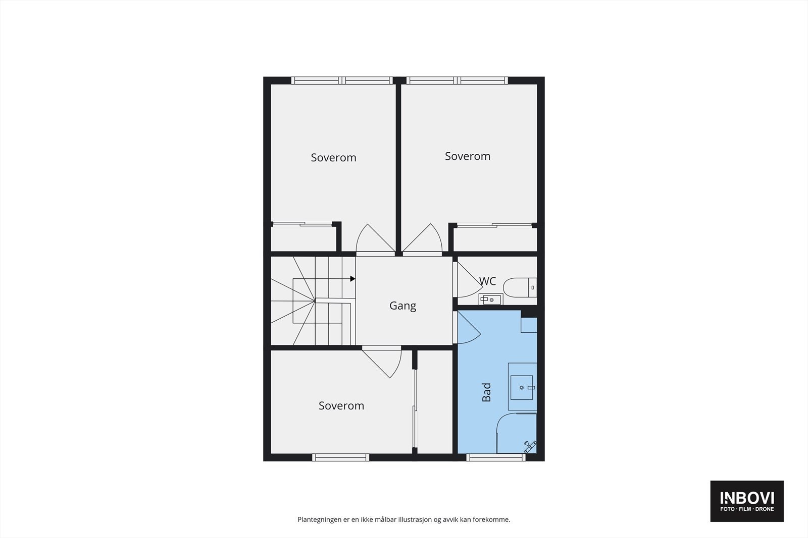 Plantegning 2. etasje Galleribilde