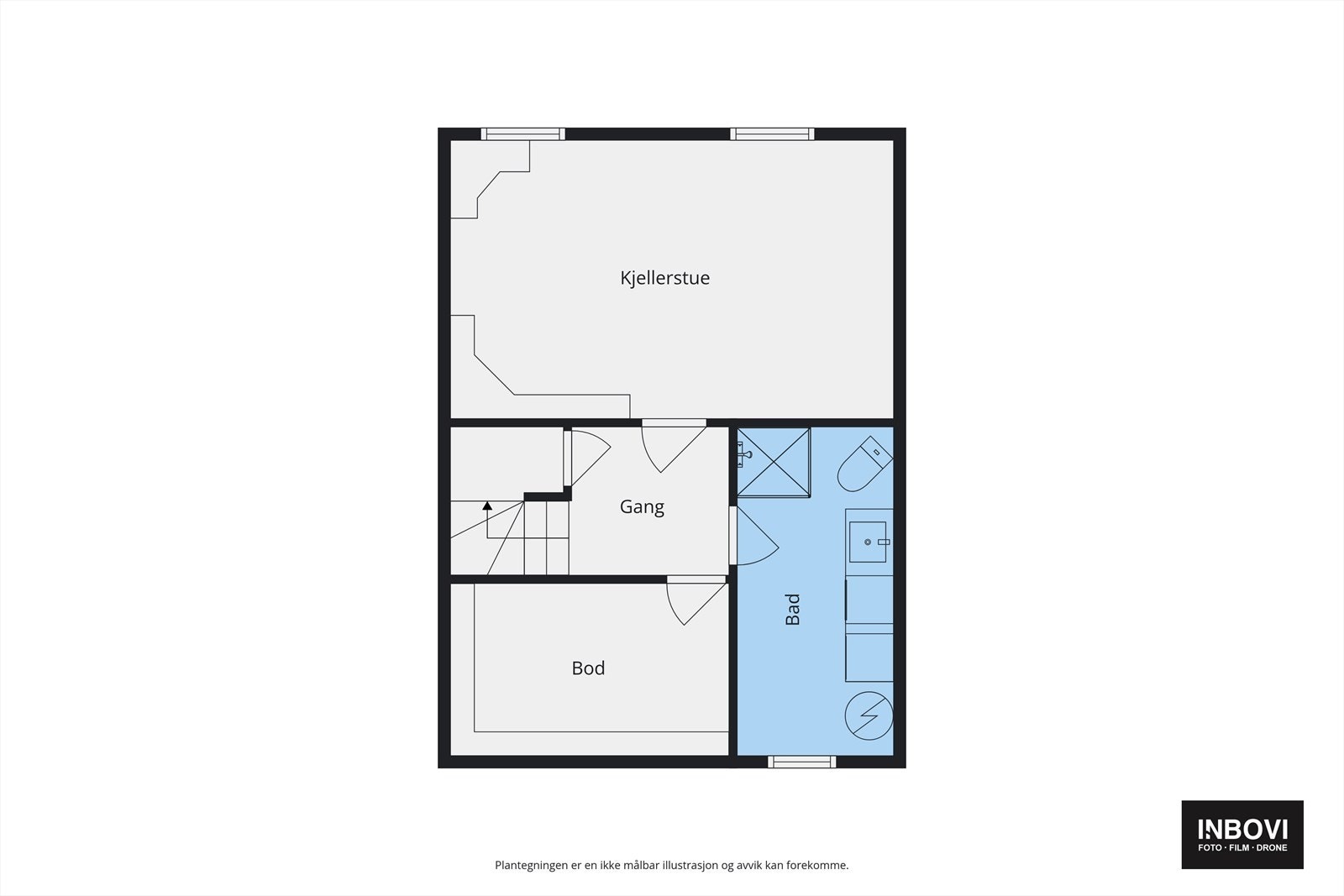 Plantegning kjeller Galleribilde