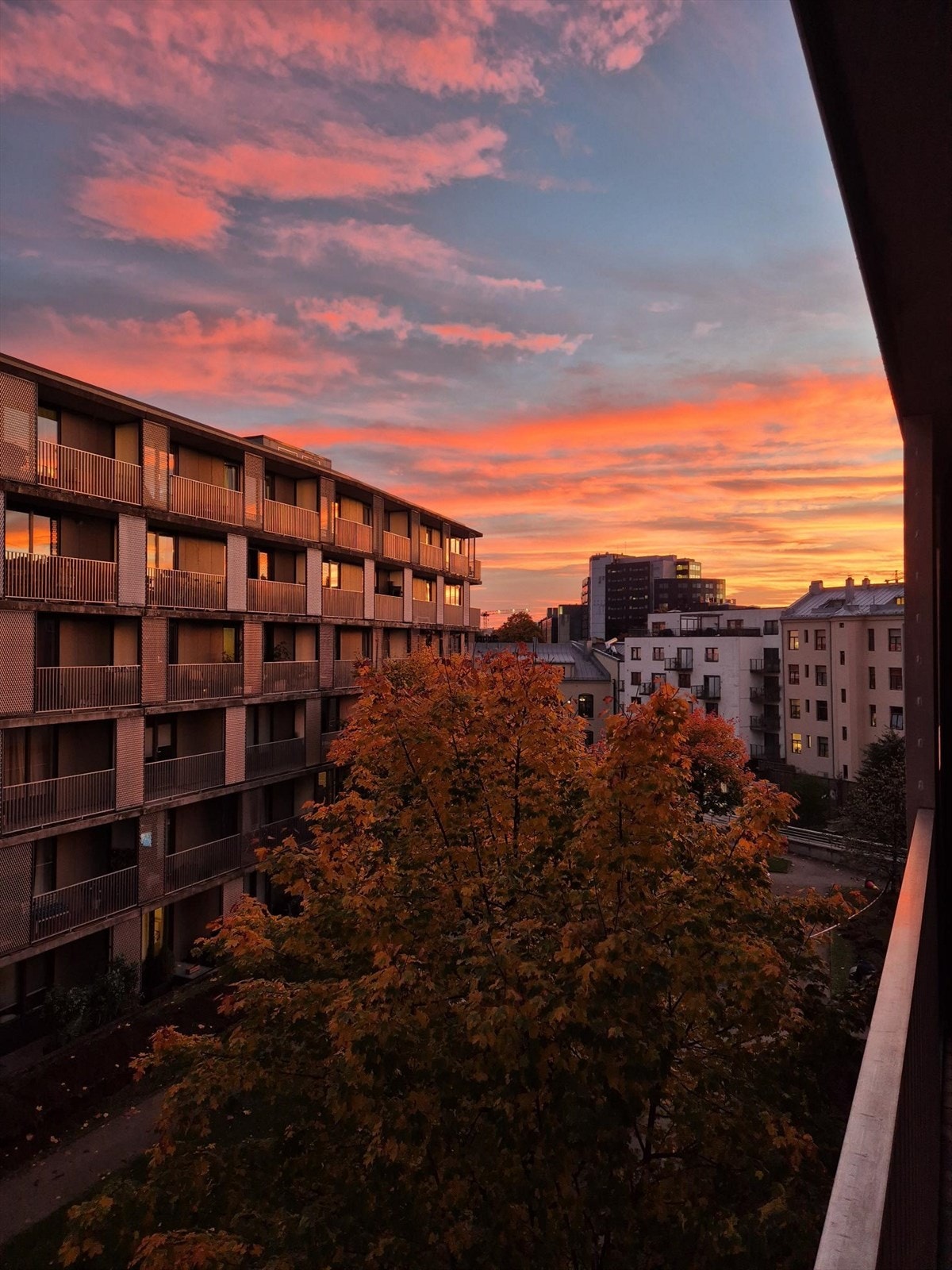 Selgers private bilde. Her kan du nyte en nydelig himmel ved solnedgang. Galleribilde