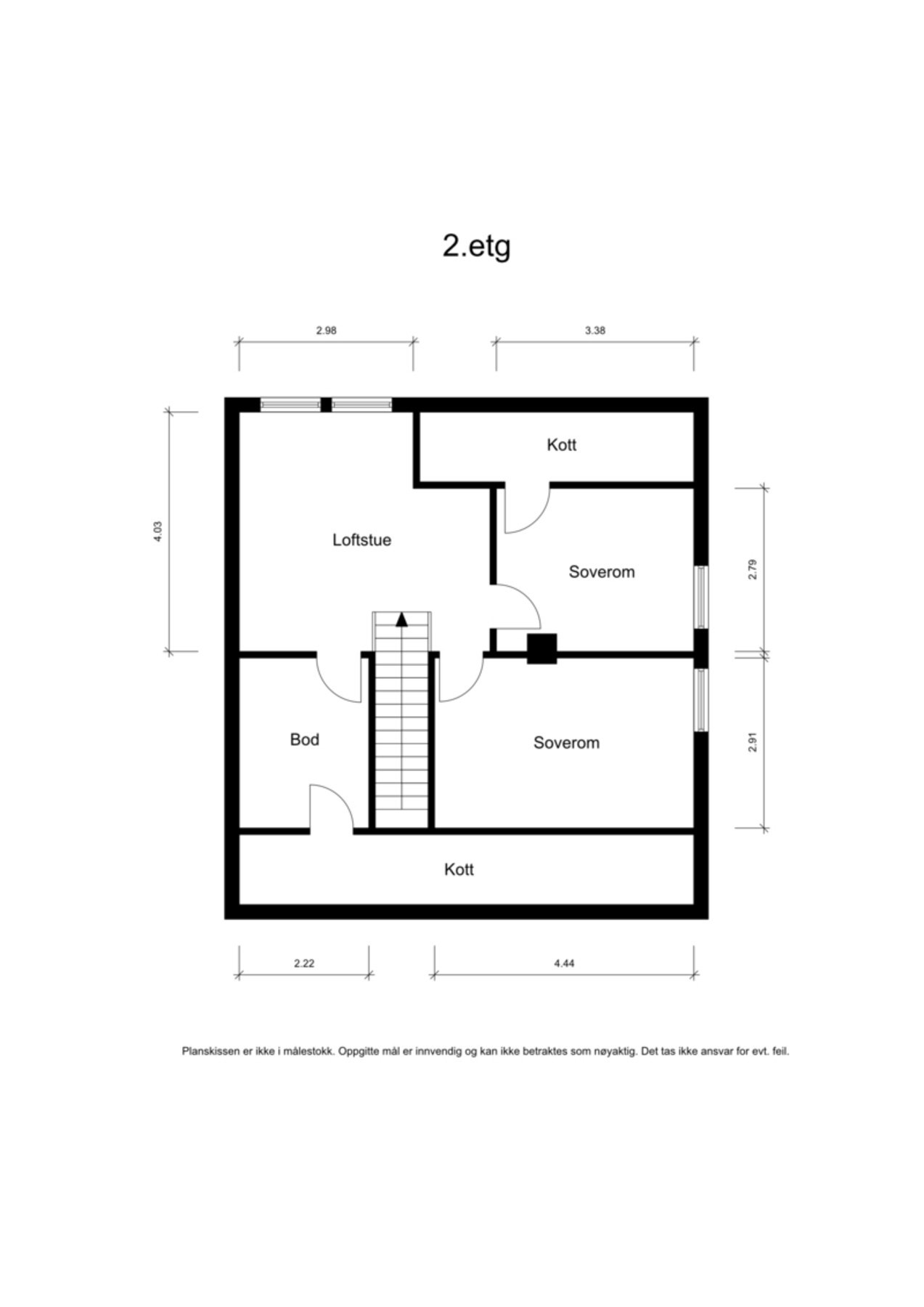 Plantegning 2.etasje Galleribilde