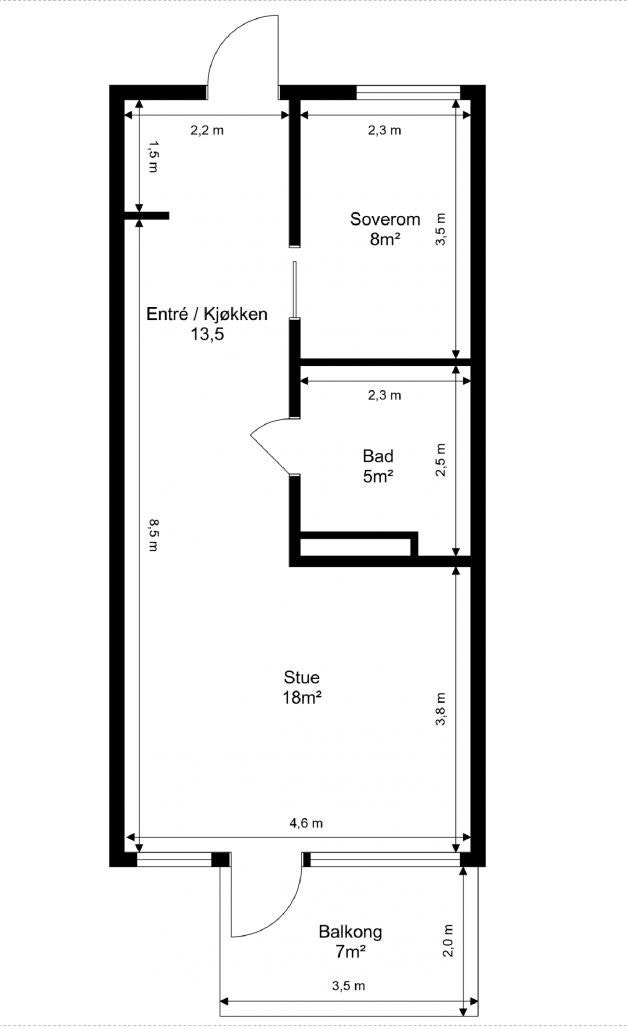 Leilighetsplan Galleribilde