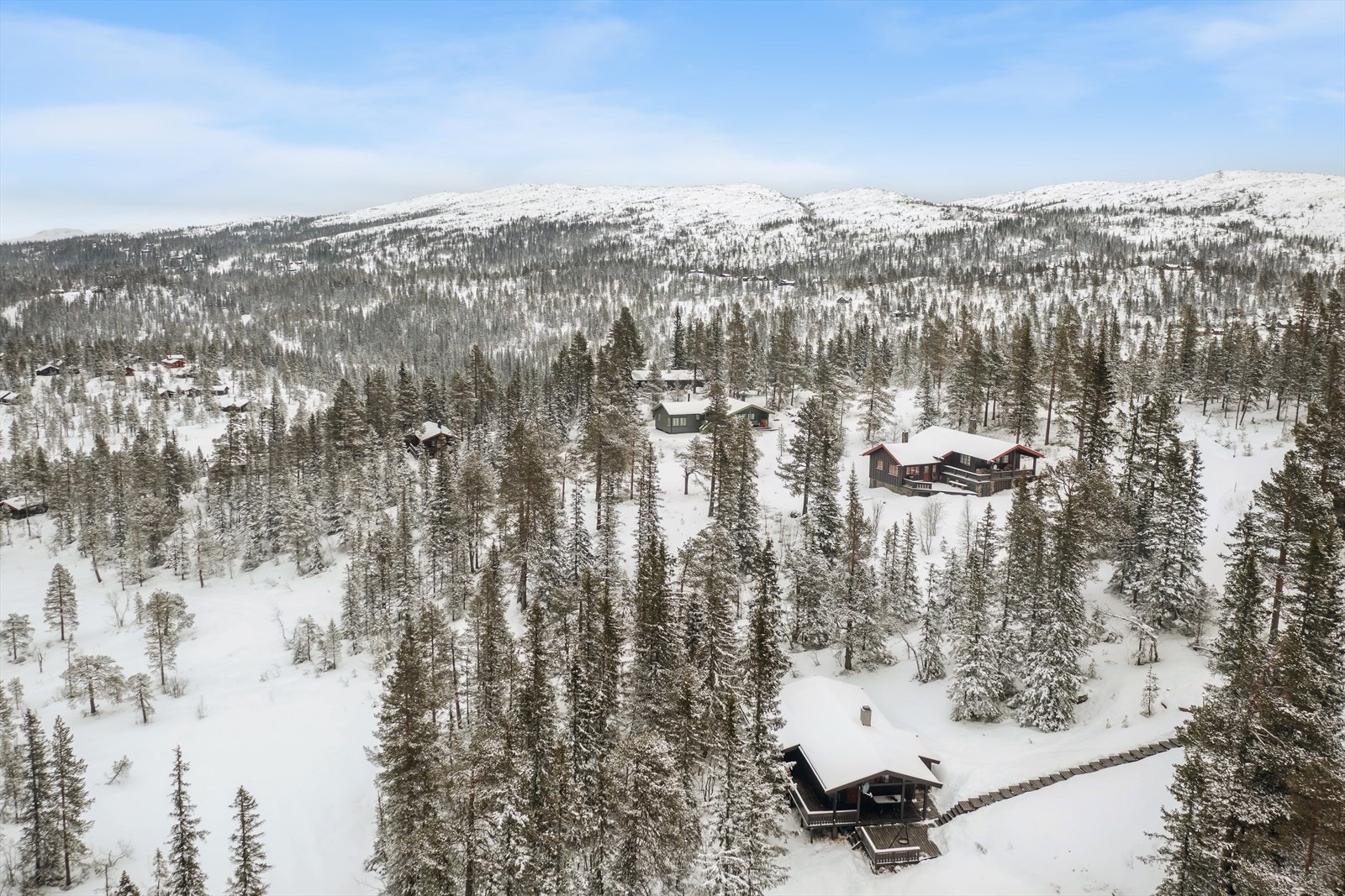 Med kort vei inn til snaufjellet, ligger alt til rette for fantastiske naturopplevelser. Det er mange merkede stier og en ikonisk fjellrute steinsatt av sherpaer opptil Bjørneskårnatten/"Madonnaen ved Trillemarka" Galleribilde