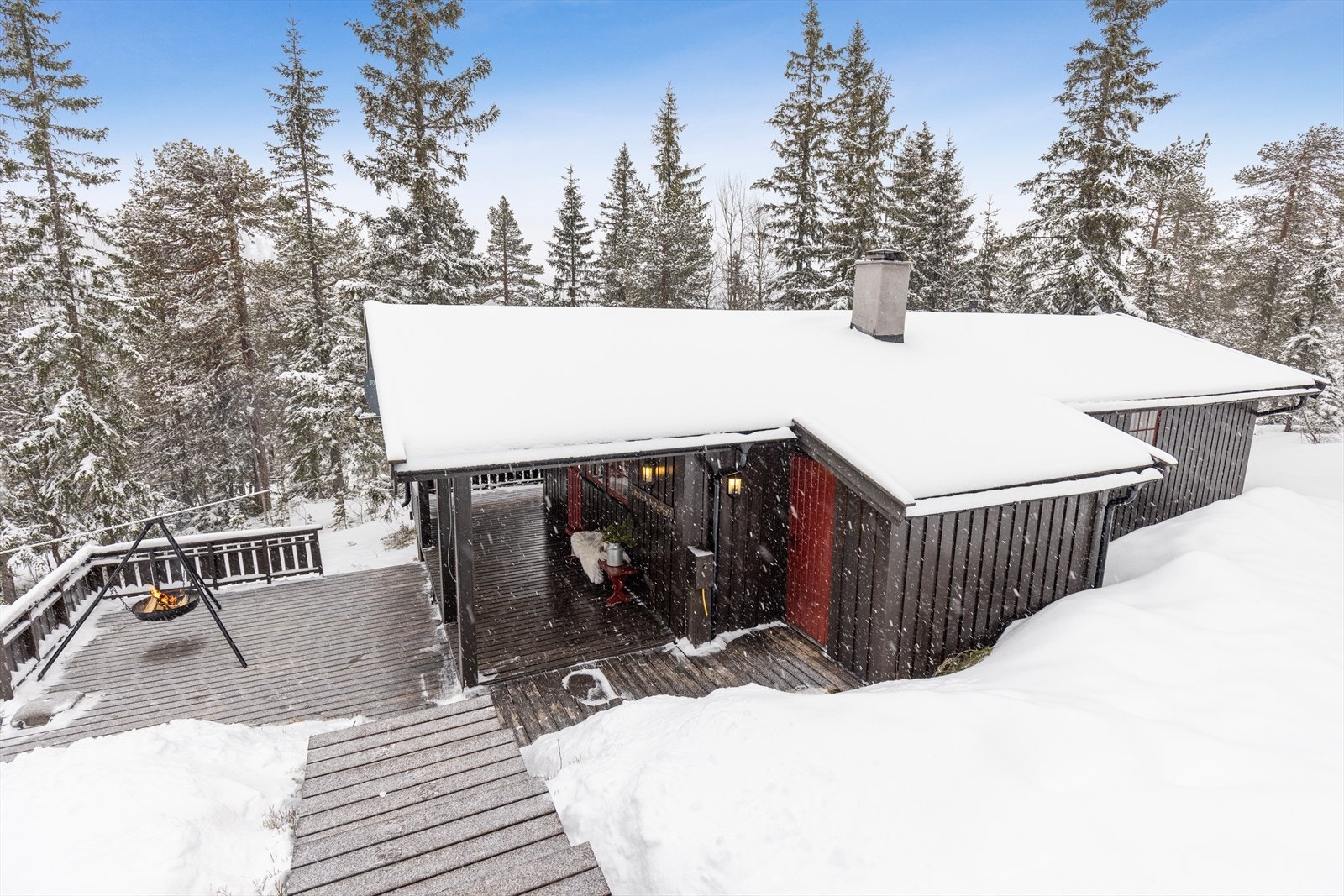 Nærområdet byr på et godt utbygd skiløypenett med utallige turmuligheter i fantastisk vinterlandskap. Galleribilde