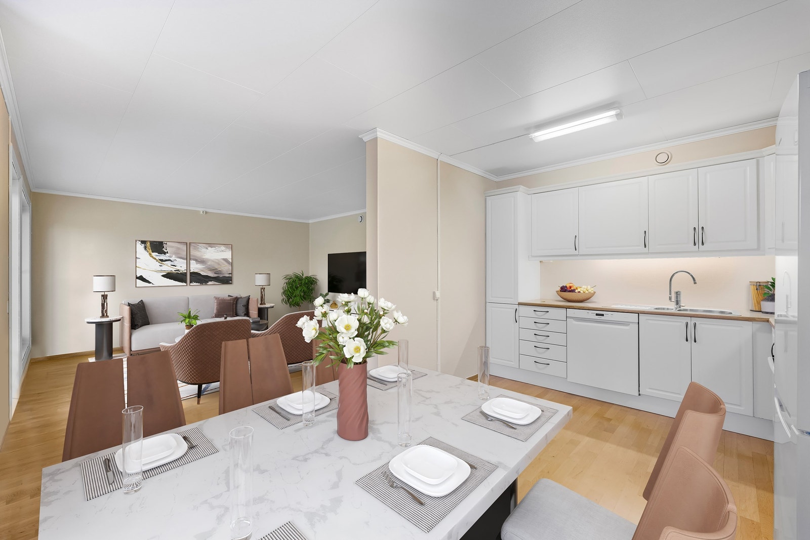 Illustrasjonsbilde med digital styling Galleribilde