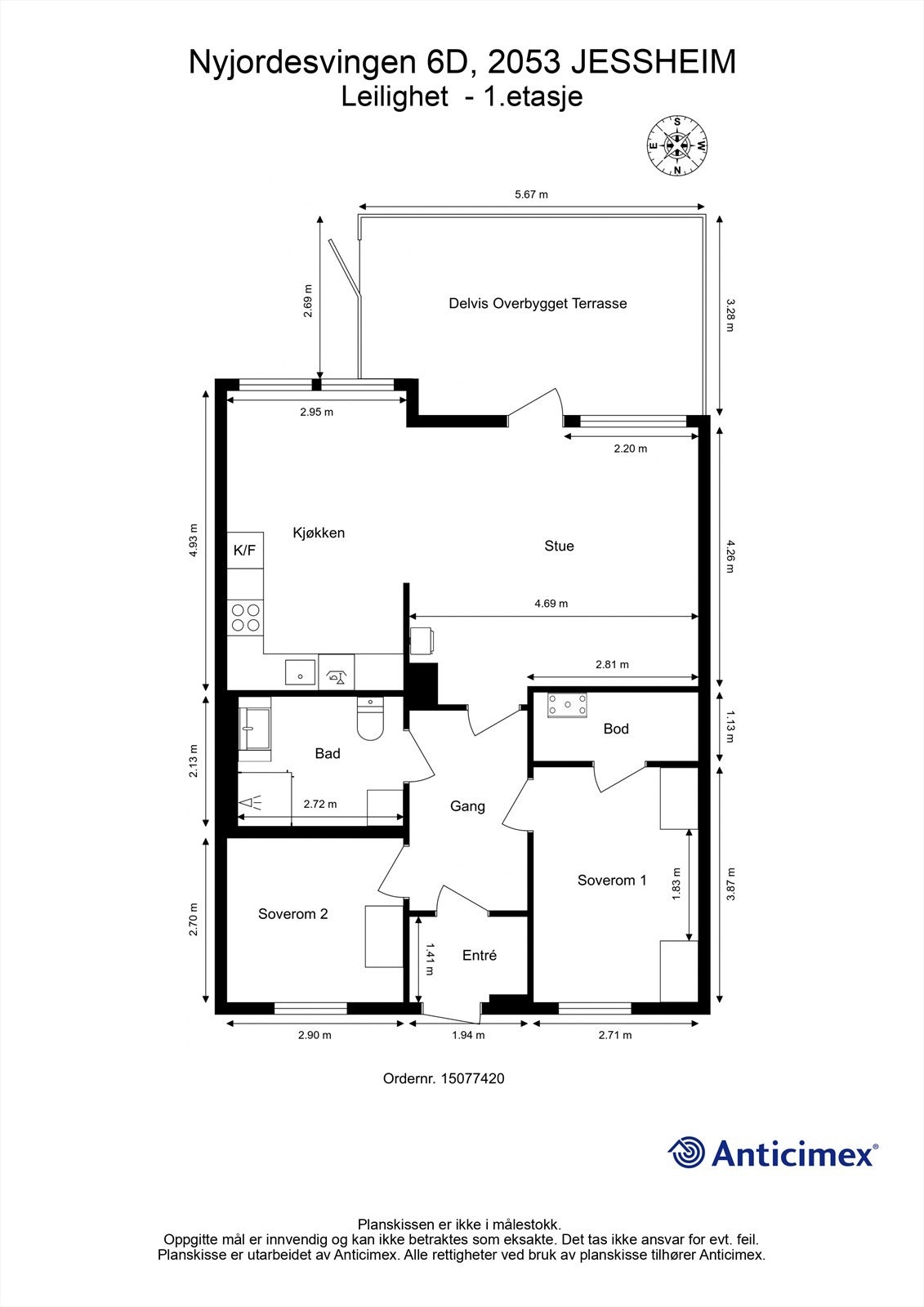 Plantegning Galleribilde
