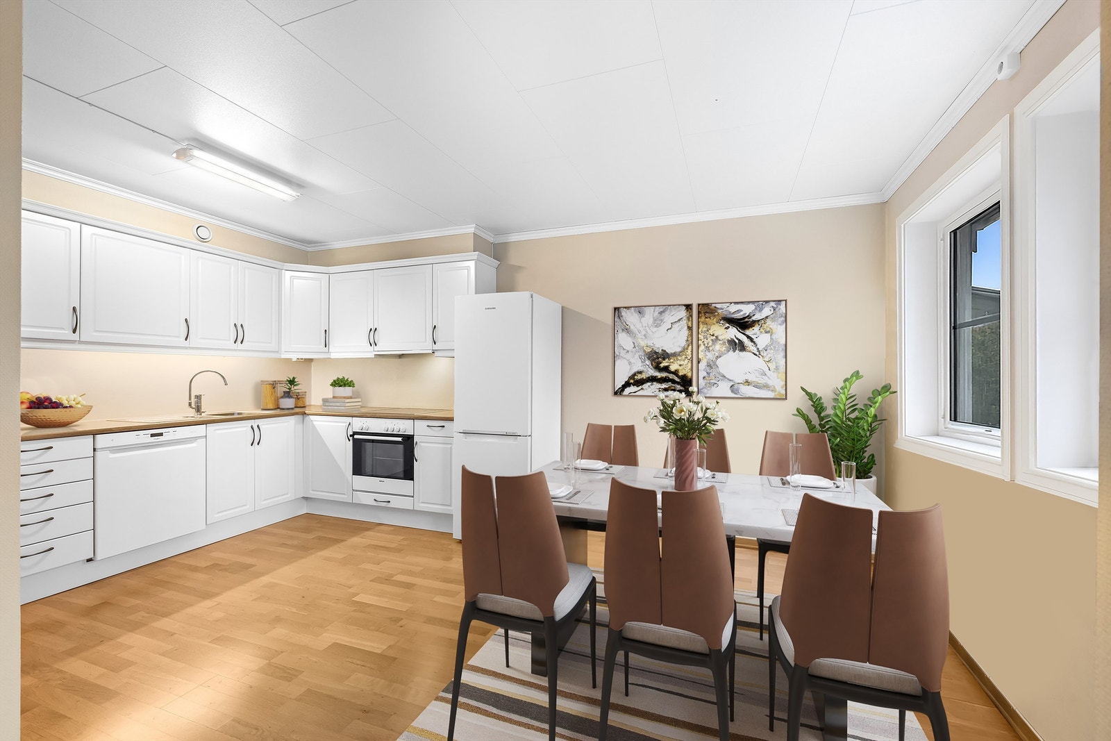 Illustrasjonsbilde med digital styling Galleribilde