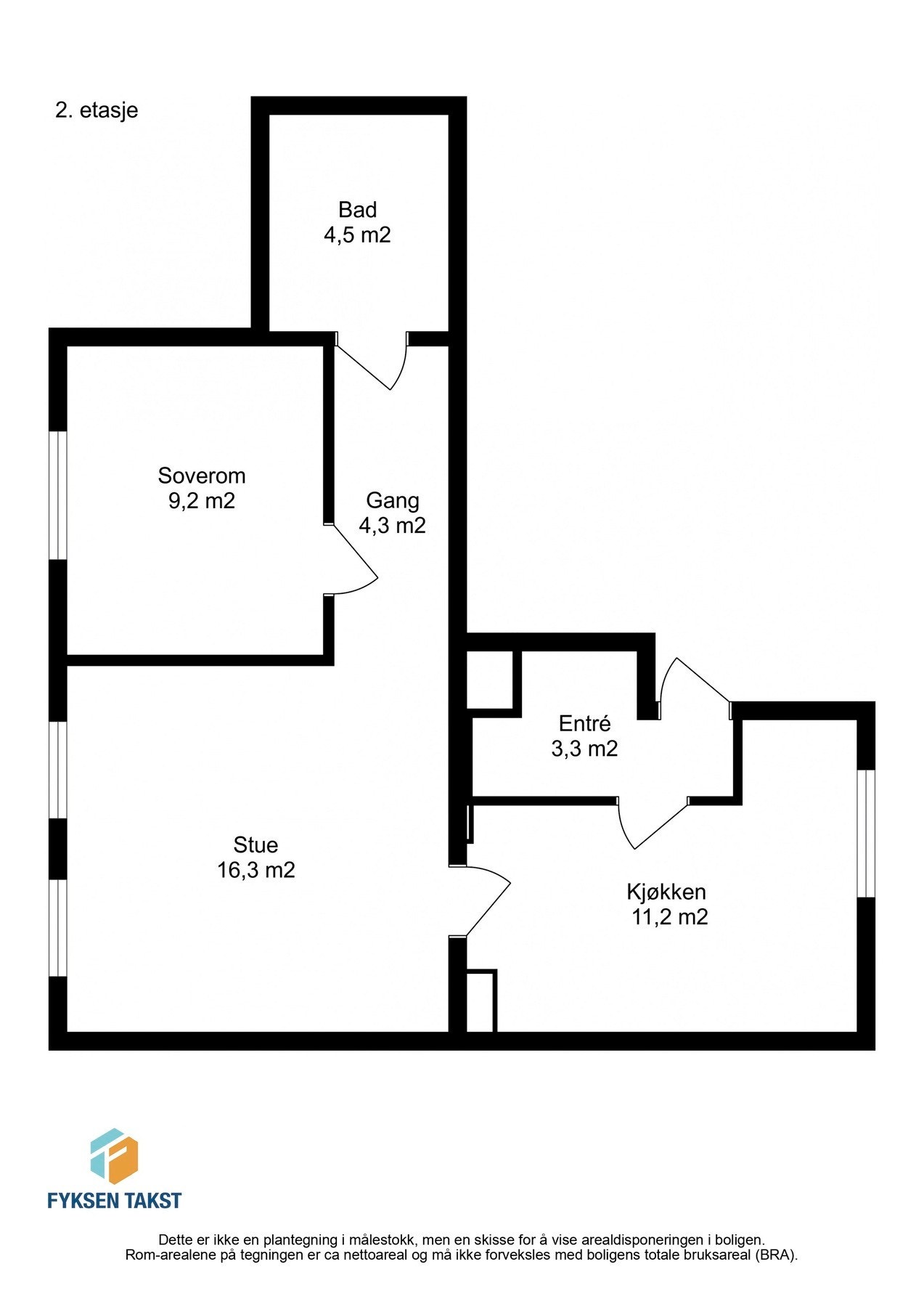 Gjør deg kjent med plantegningen. Galleribilde