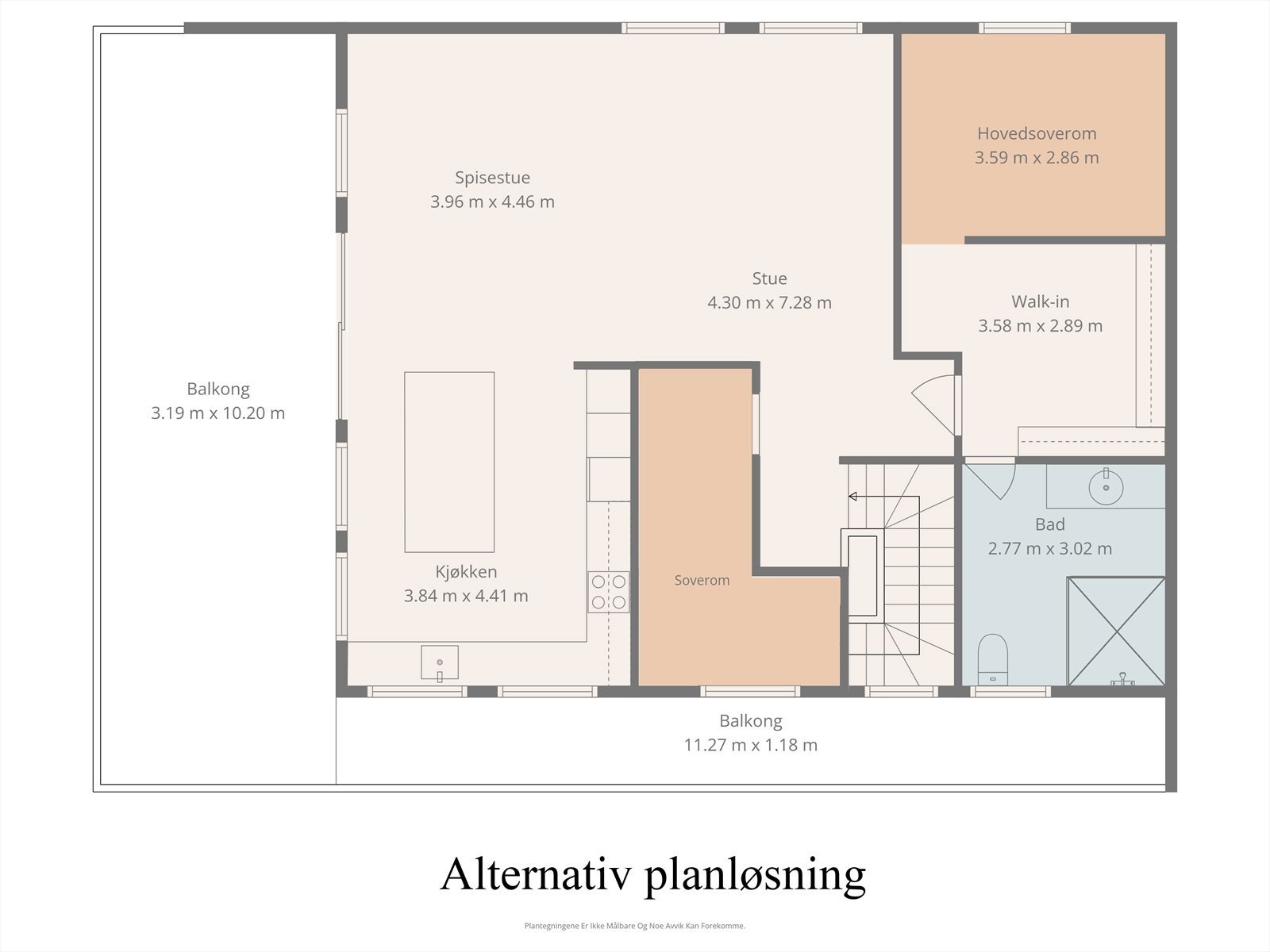 (Alternativ planløsning for hovedetasjen) Galleribilde