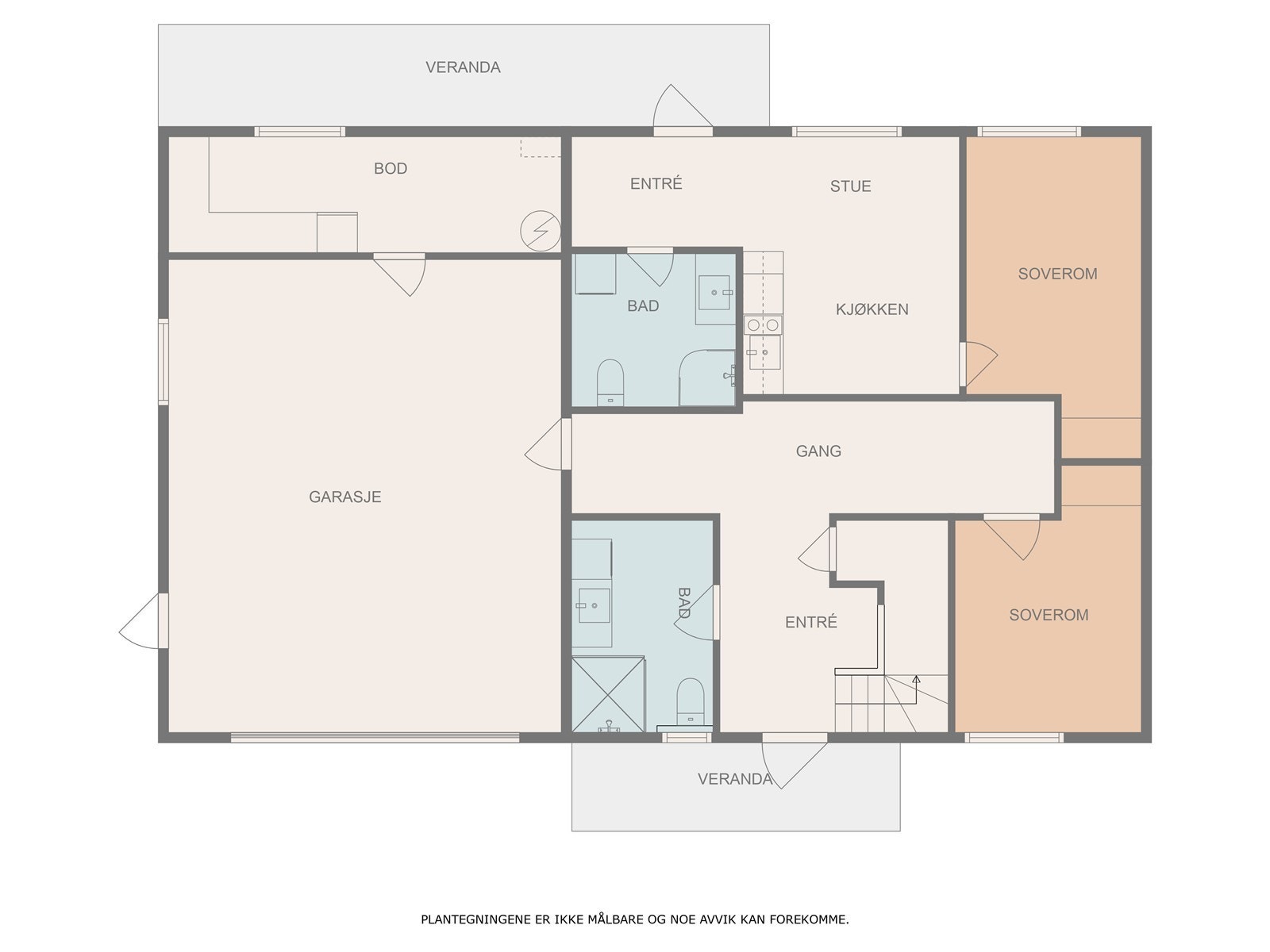 Plantegning underetasje Galleribilde