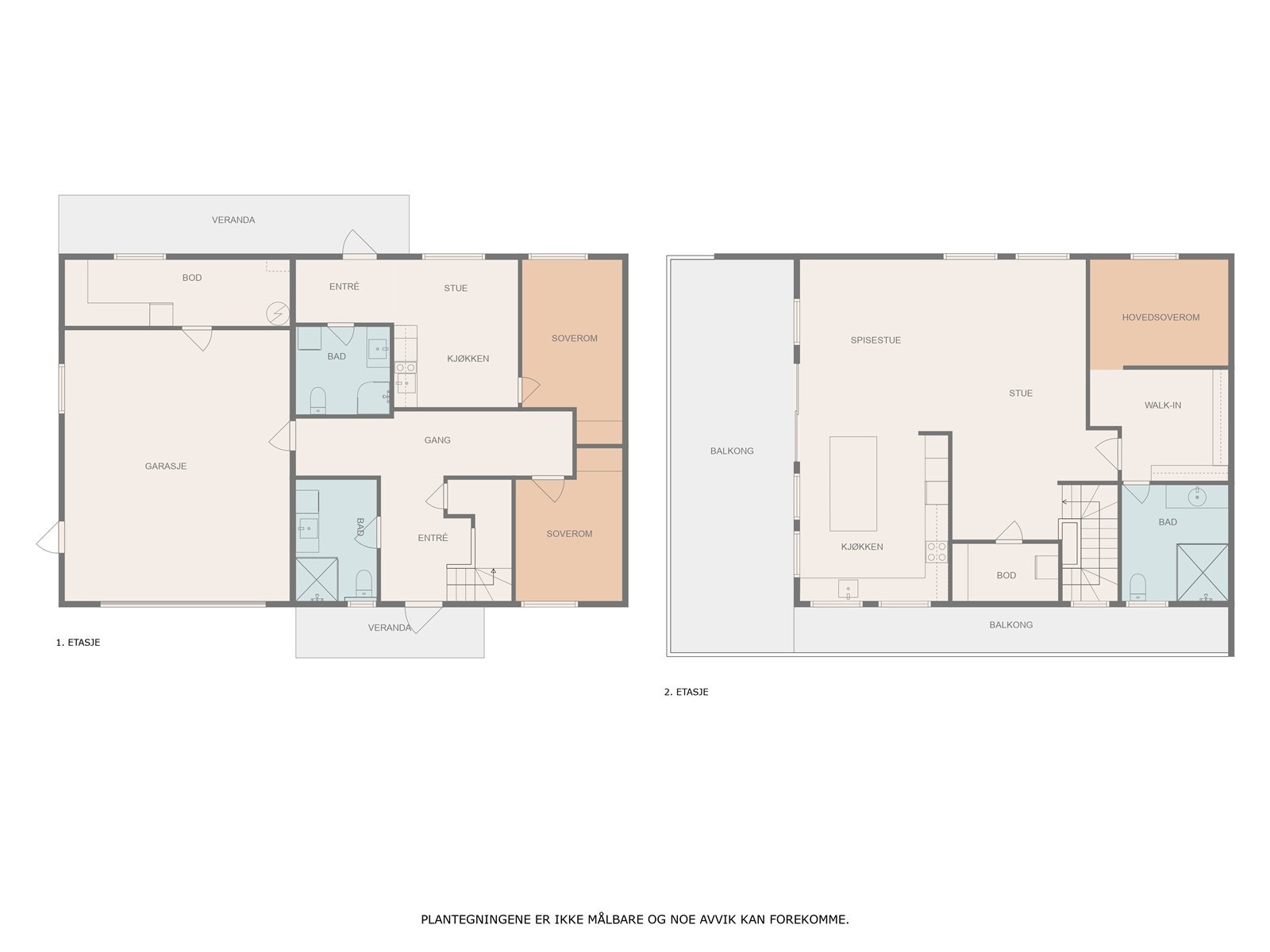 Plantegning alle etasjer Galleribilde