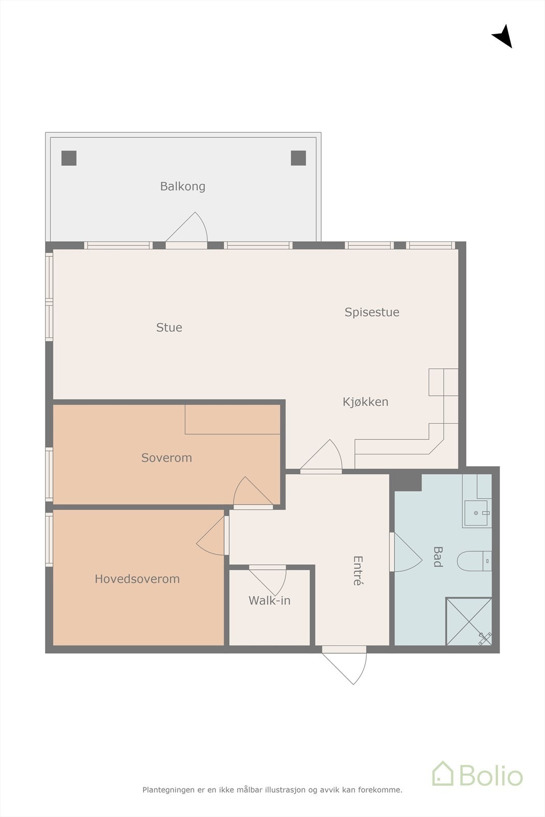 Plantegning leil. Galleribilde