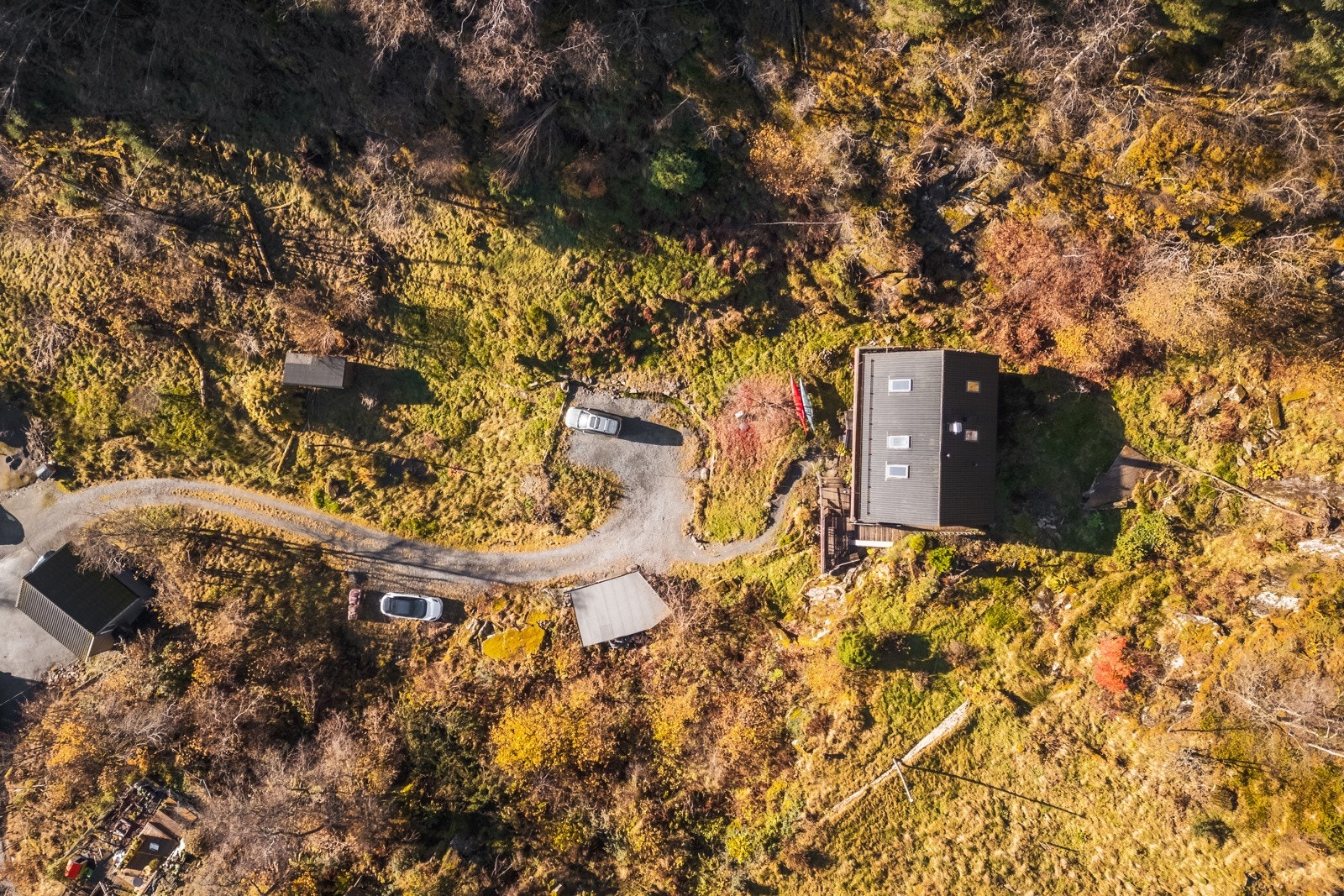 Med over 4 mål tomt er det rikelig boltrelass Galleribilde