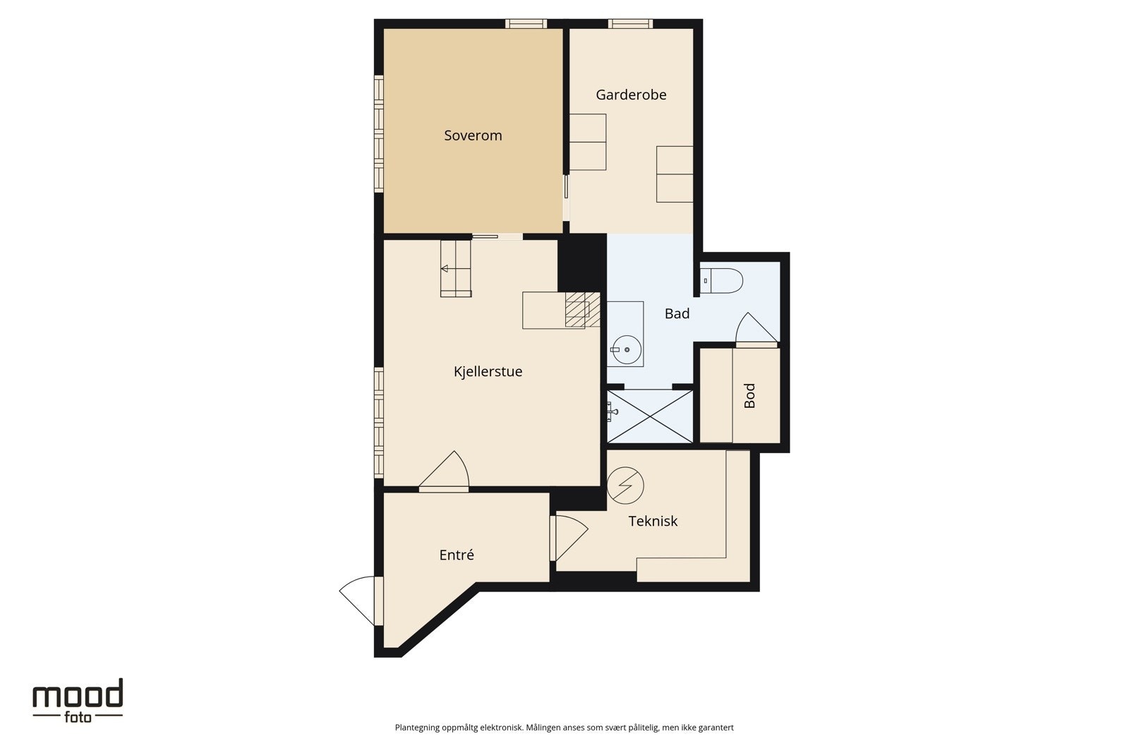 Planløsning underetasjen Galleribilde