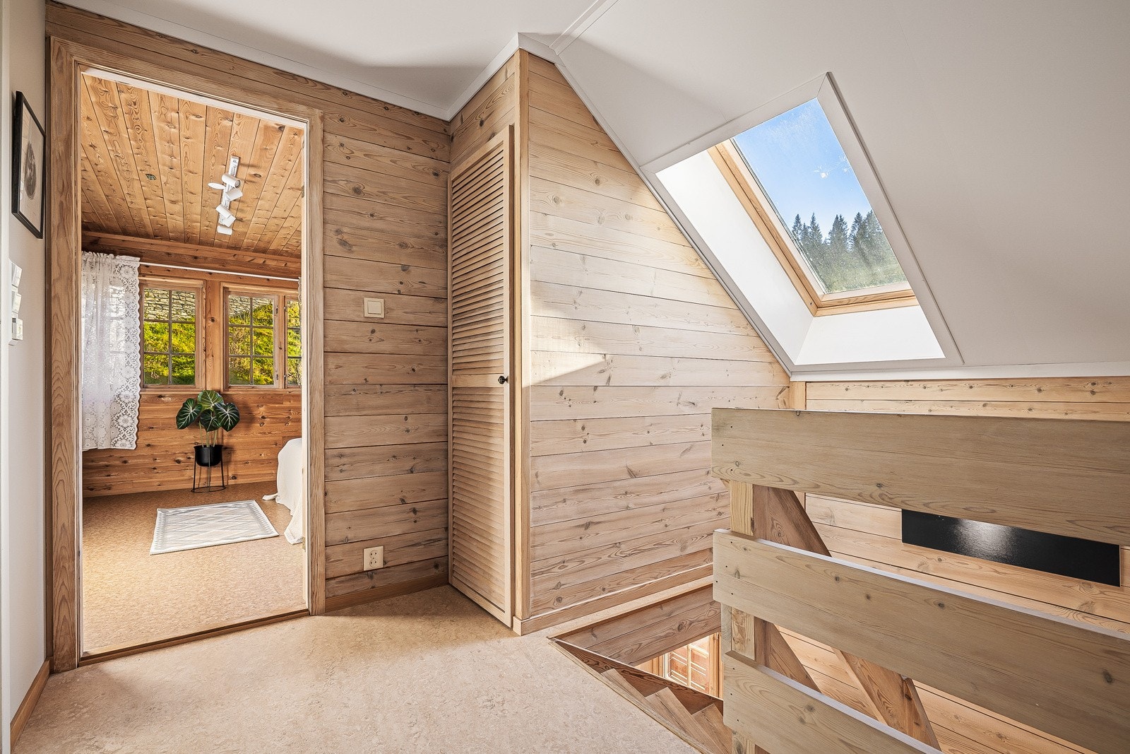 I loftsetasjen er det 3 gode soverom og bad Galleribilde