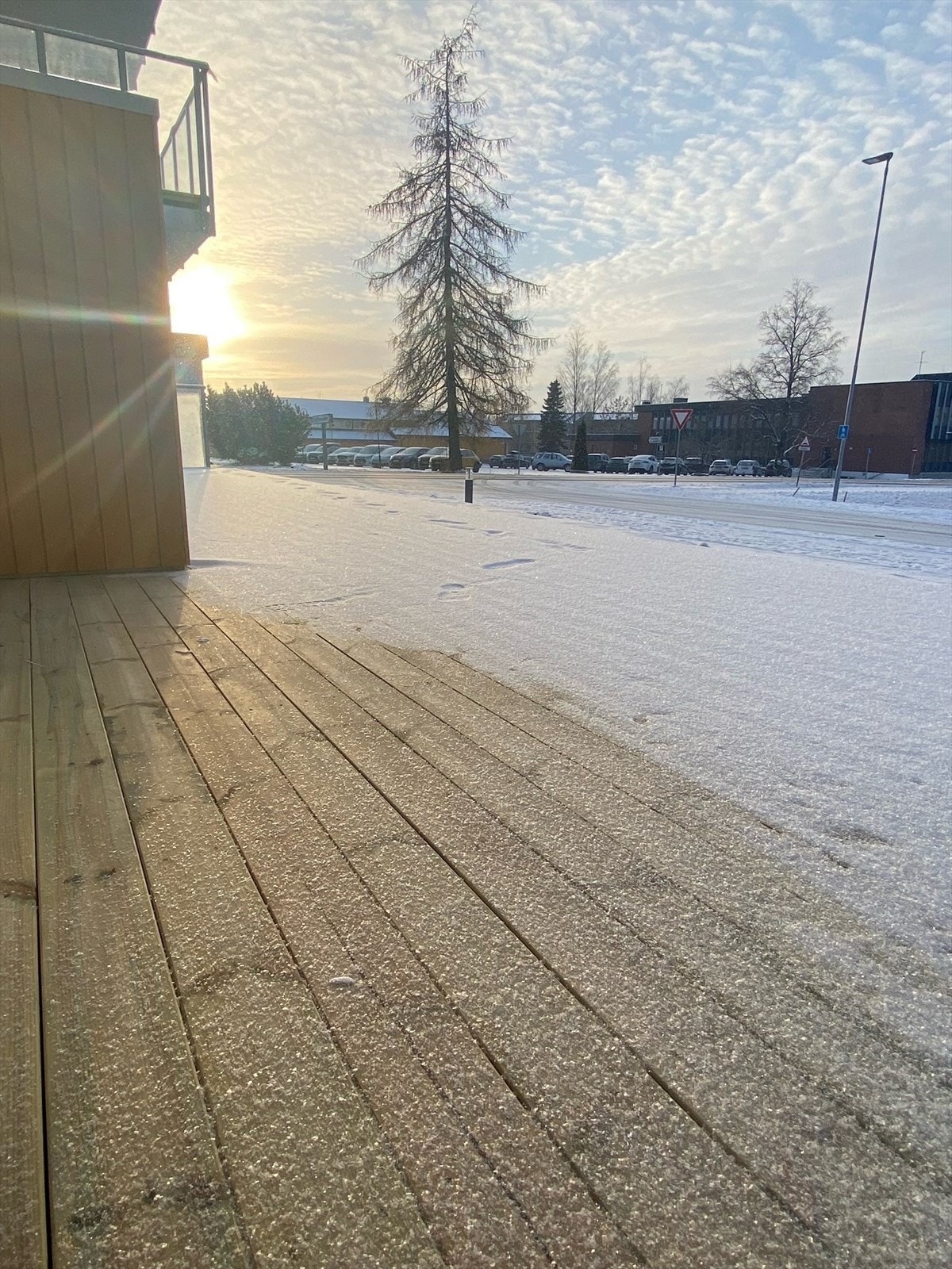 Markterrasse med plass til sittegruppe. Galleribilde