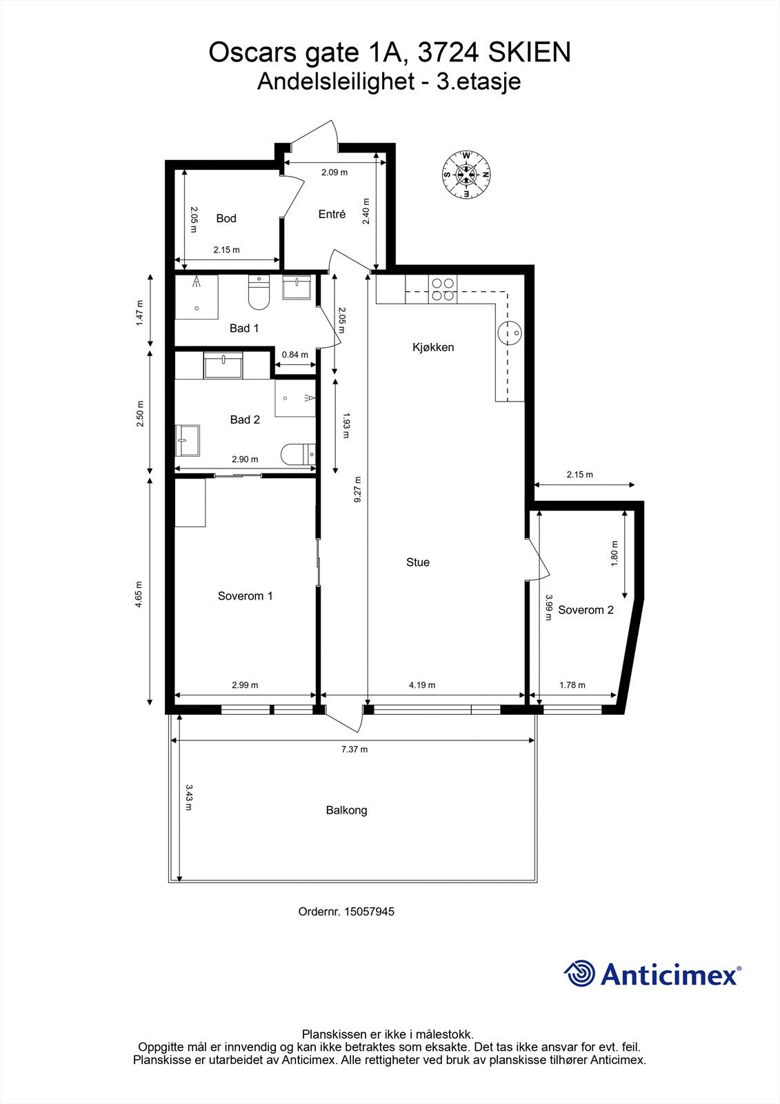Plantegning Galleribilde