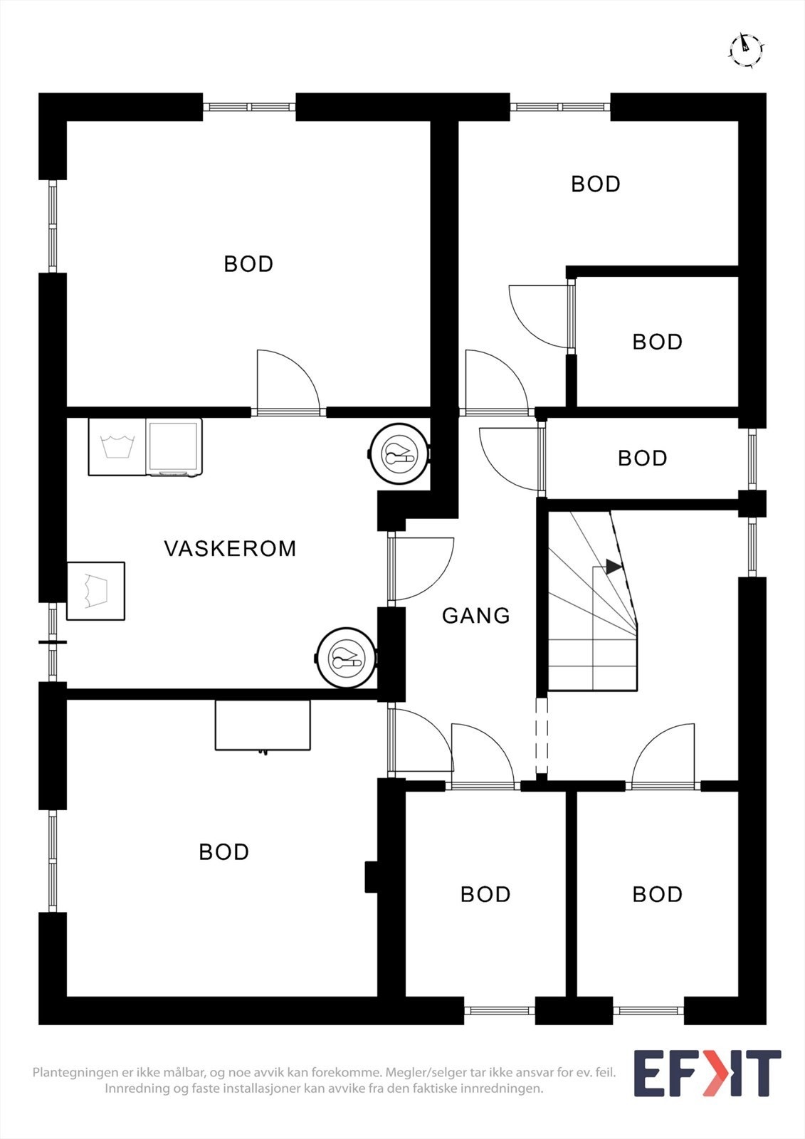 Plantegning kjeller Galleribilde