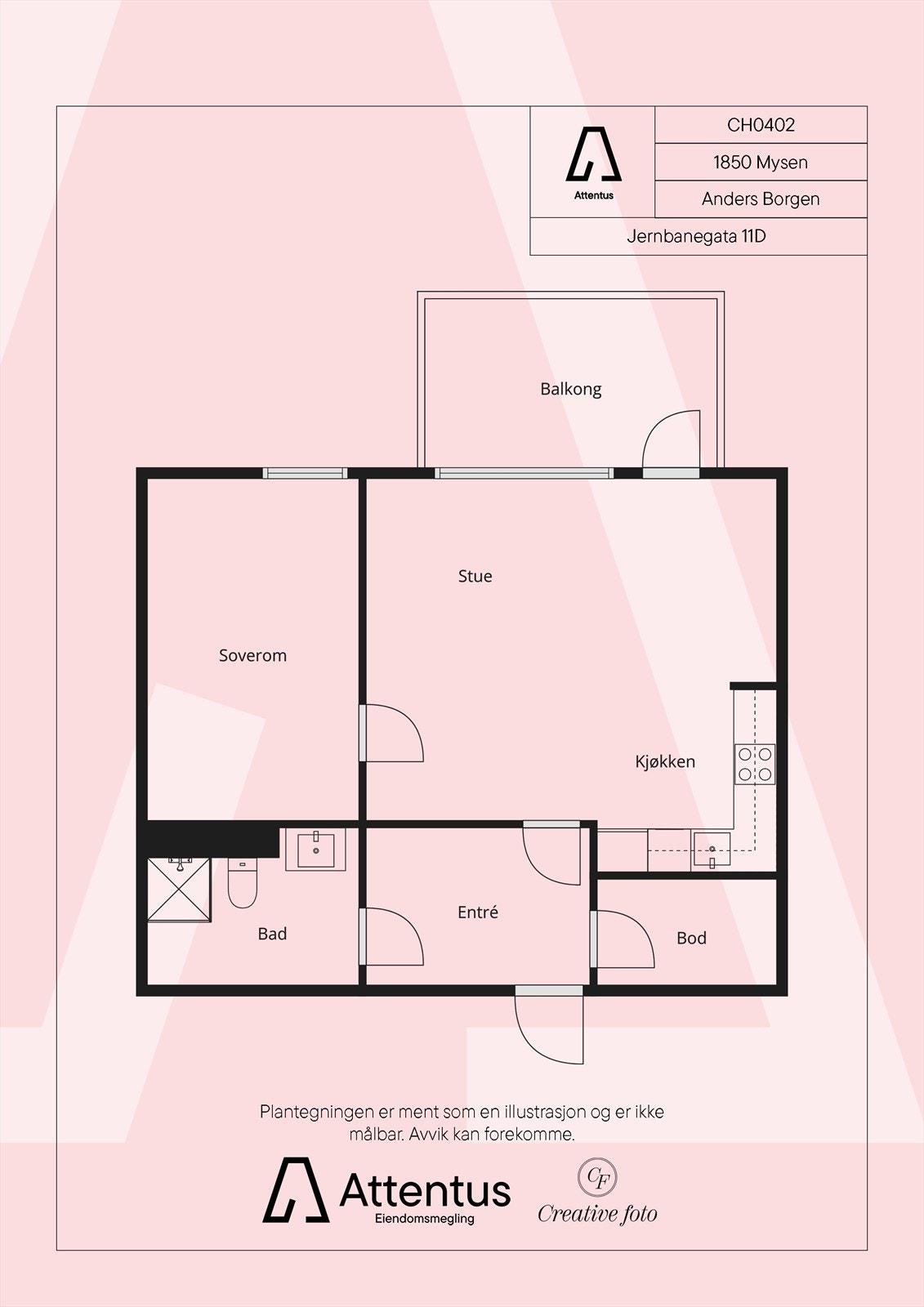 Plantegning Galleribilde