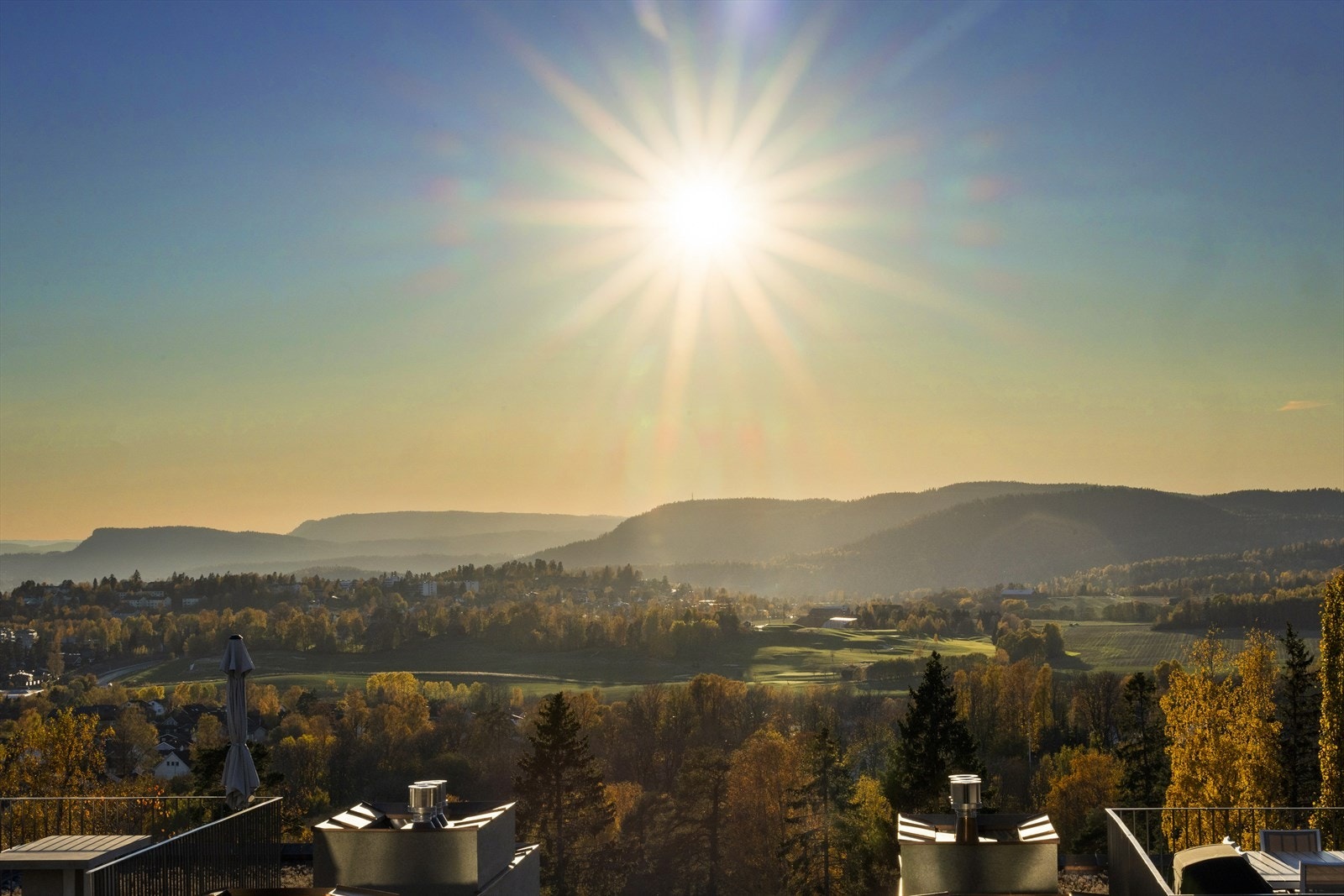 Utsikt utover Bærumsmarka Galleribilde