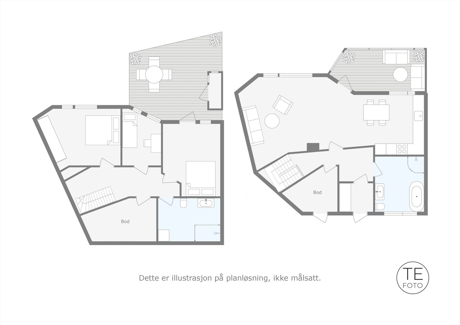 Plantegning Kollevågtjørna 6. Galleribilde