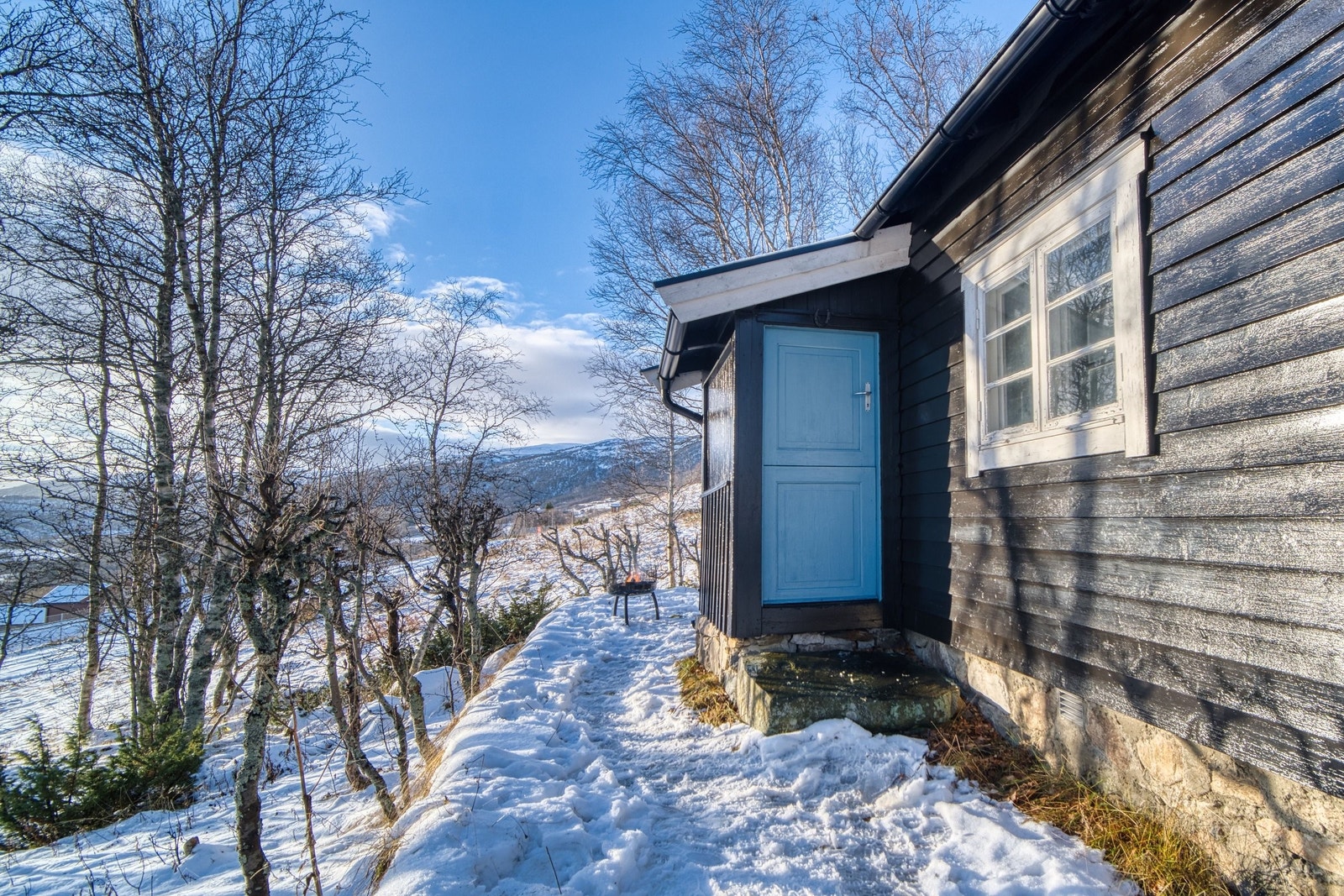 Fasade mot syd, vindfang Galleribilde