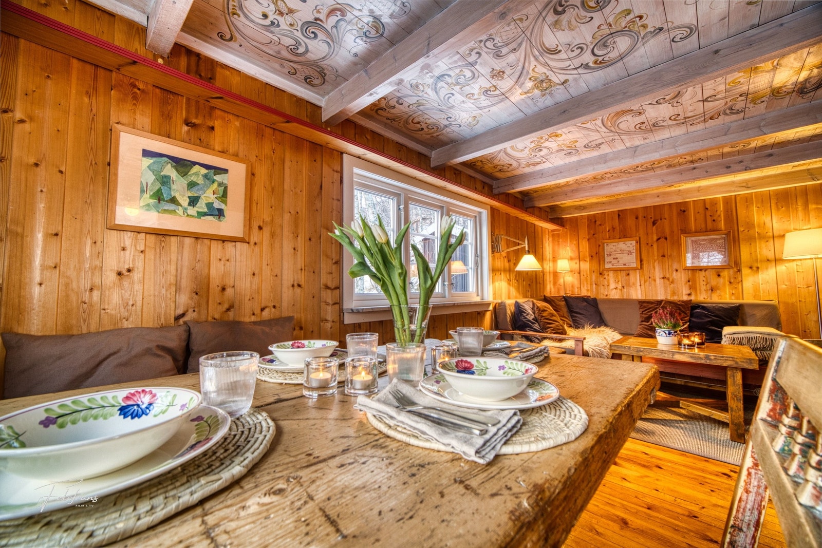 Spisestue og stue Galleribilde