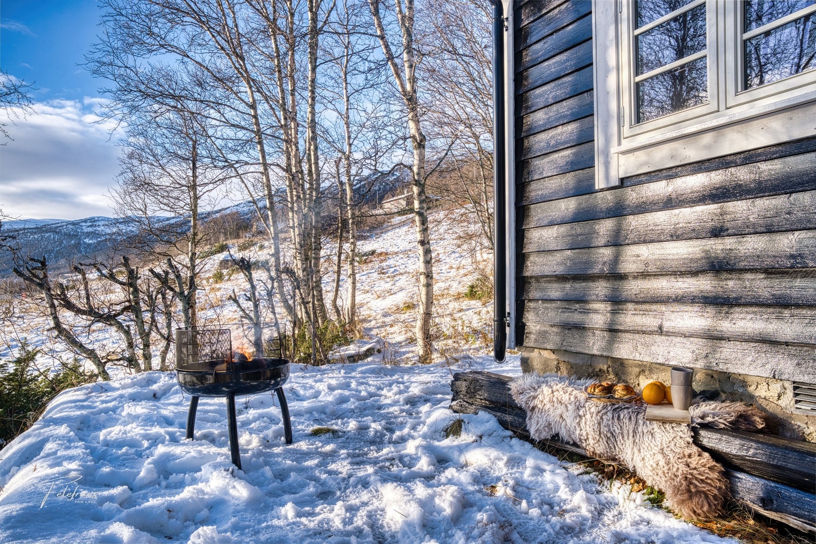 Detalj fra hyggelig uteområde Galleribilde
