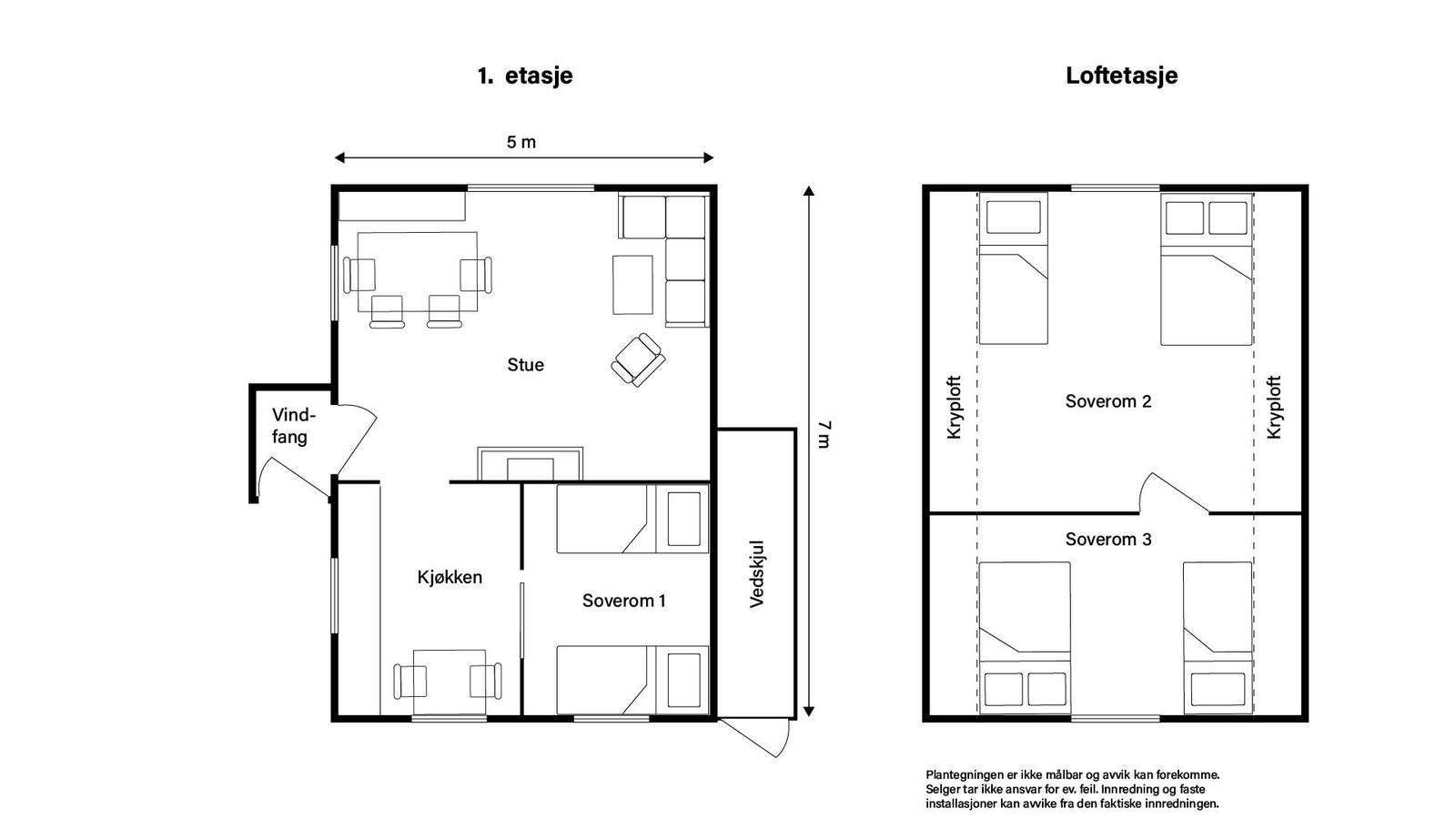 Ikke målsatt plantegning Galleribilde