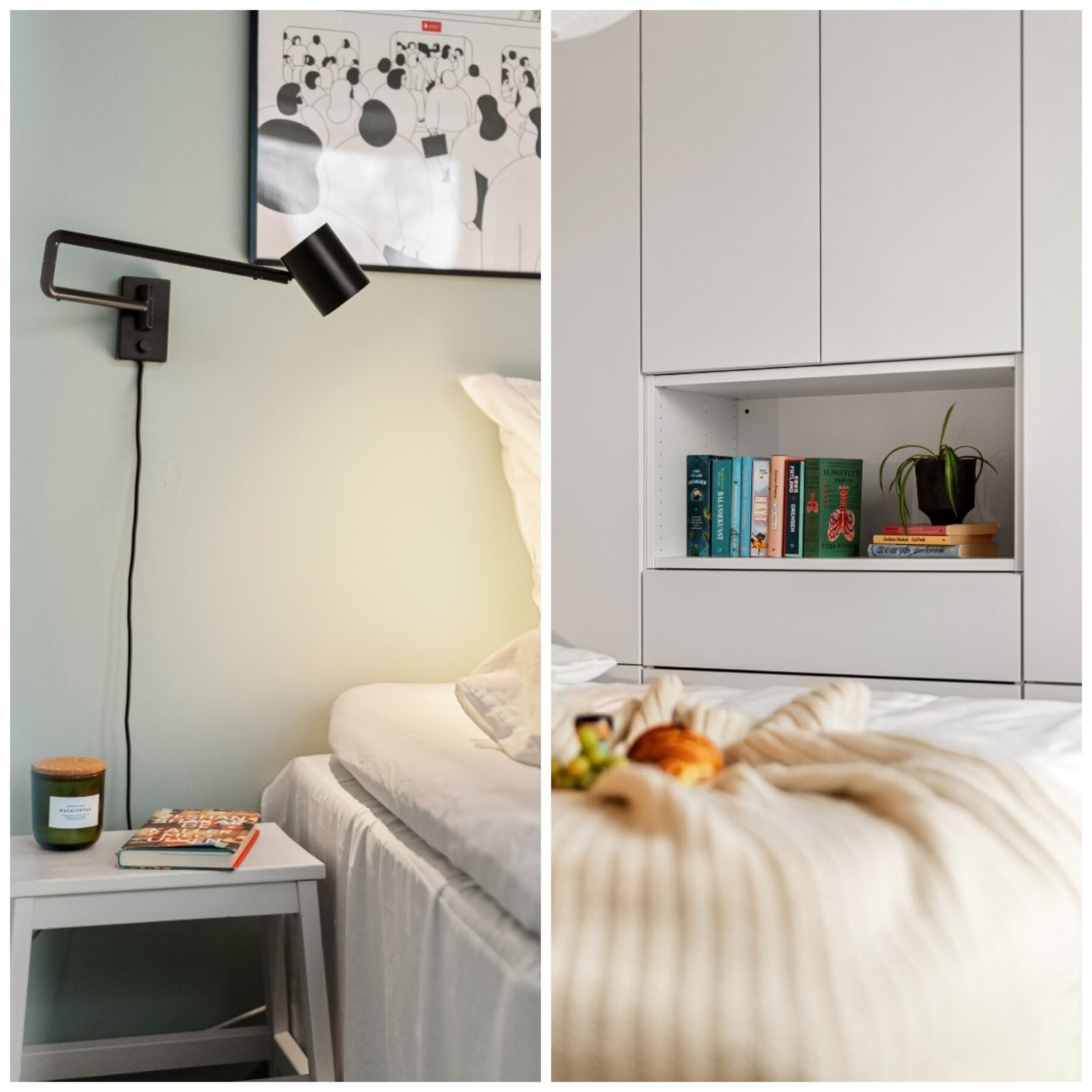 Romslig og pent soverom med flere moderne detaljer. Godt med skapplass! Galleribilde