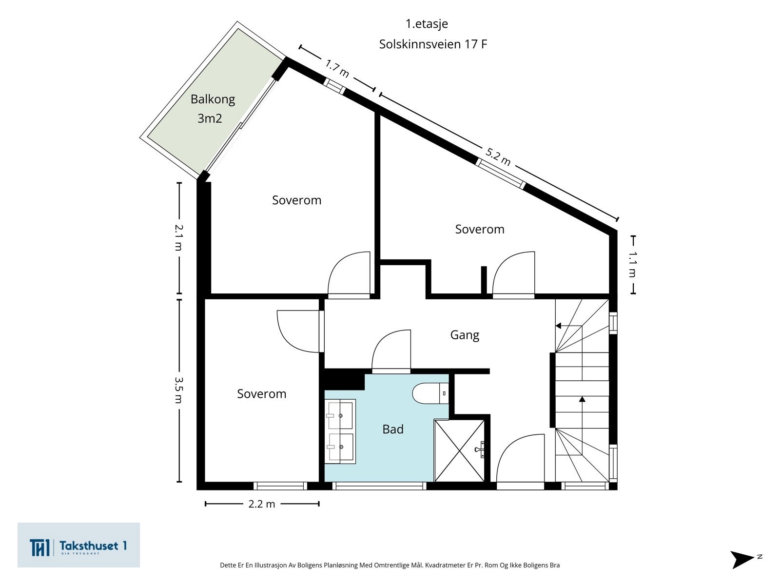 Planløsning 1. etasje Galleribilde