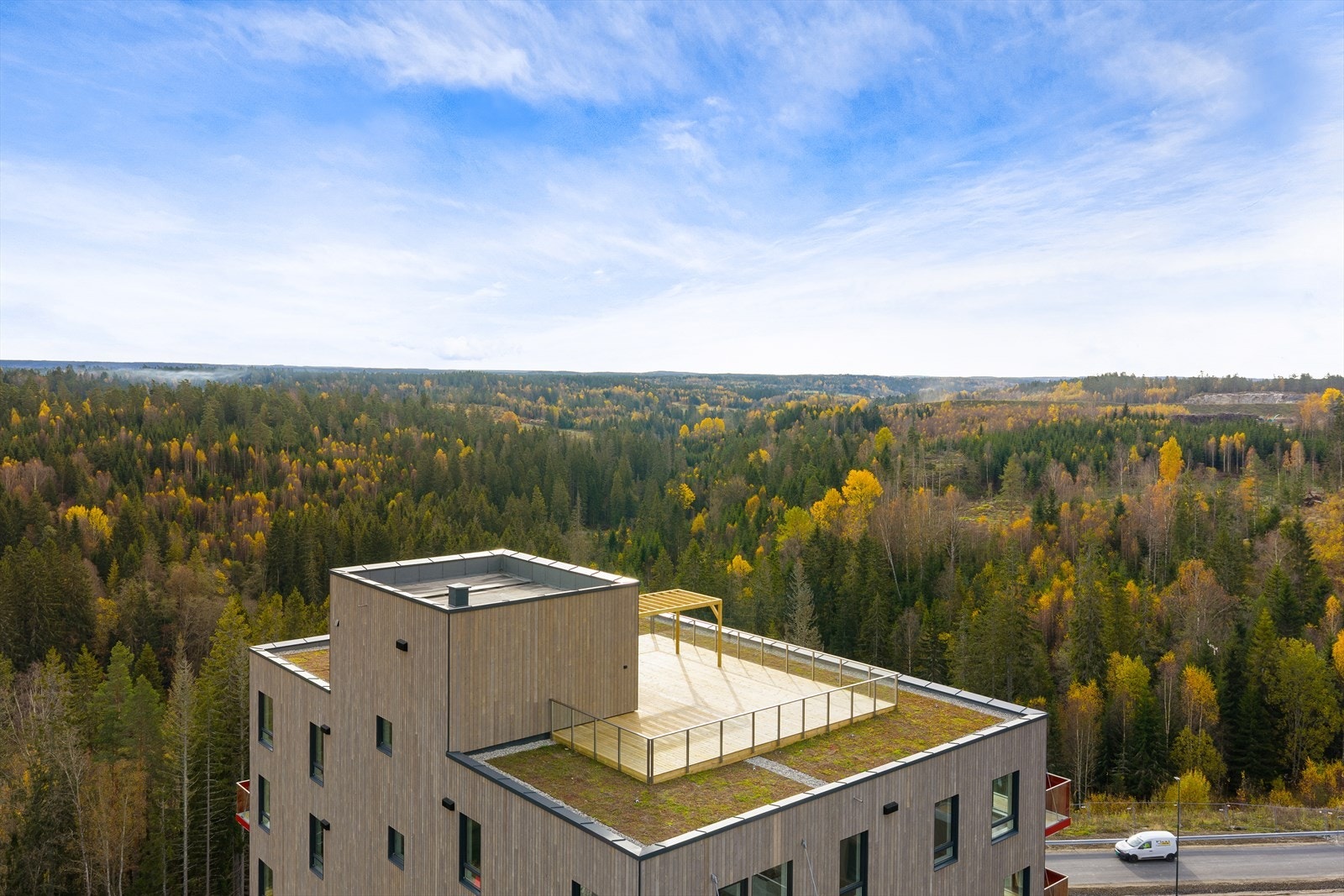 På takterassen vil du få god utsikt over nærmområdet Galleribilde