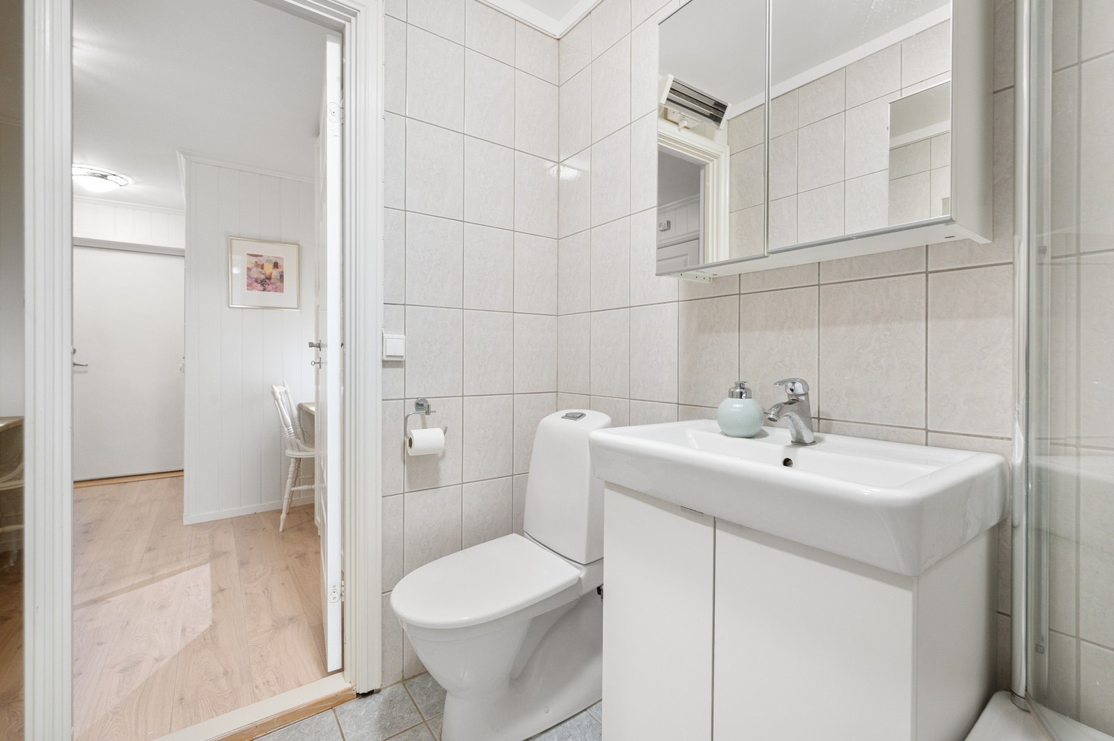 Det er fellesvaskeri i bygget som kan benyttes av beboerne. Galleribilde