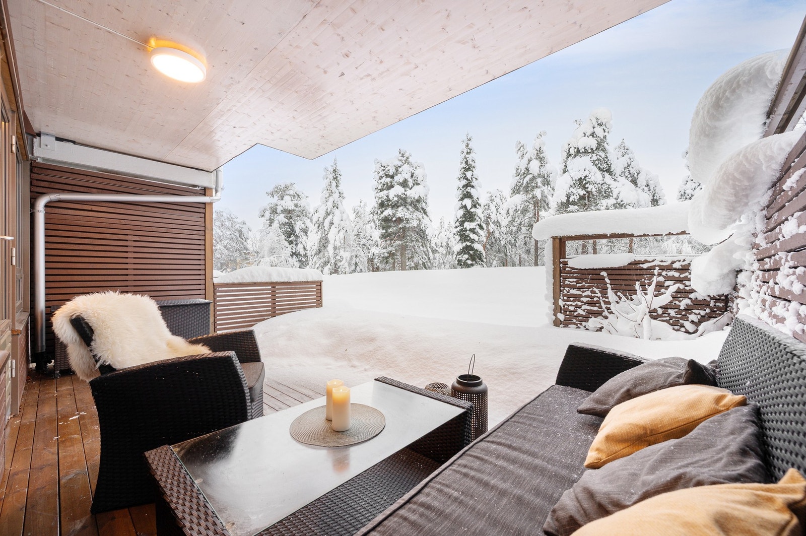 Gode solforhold på terrassen. Galleribilde