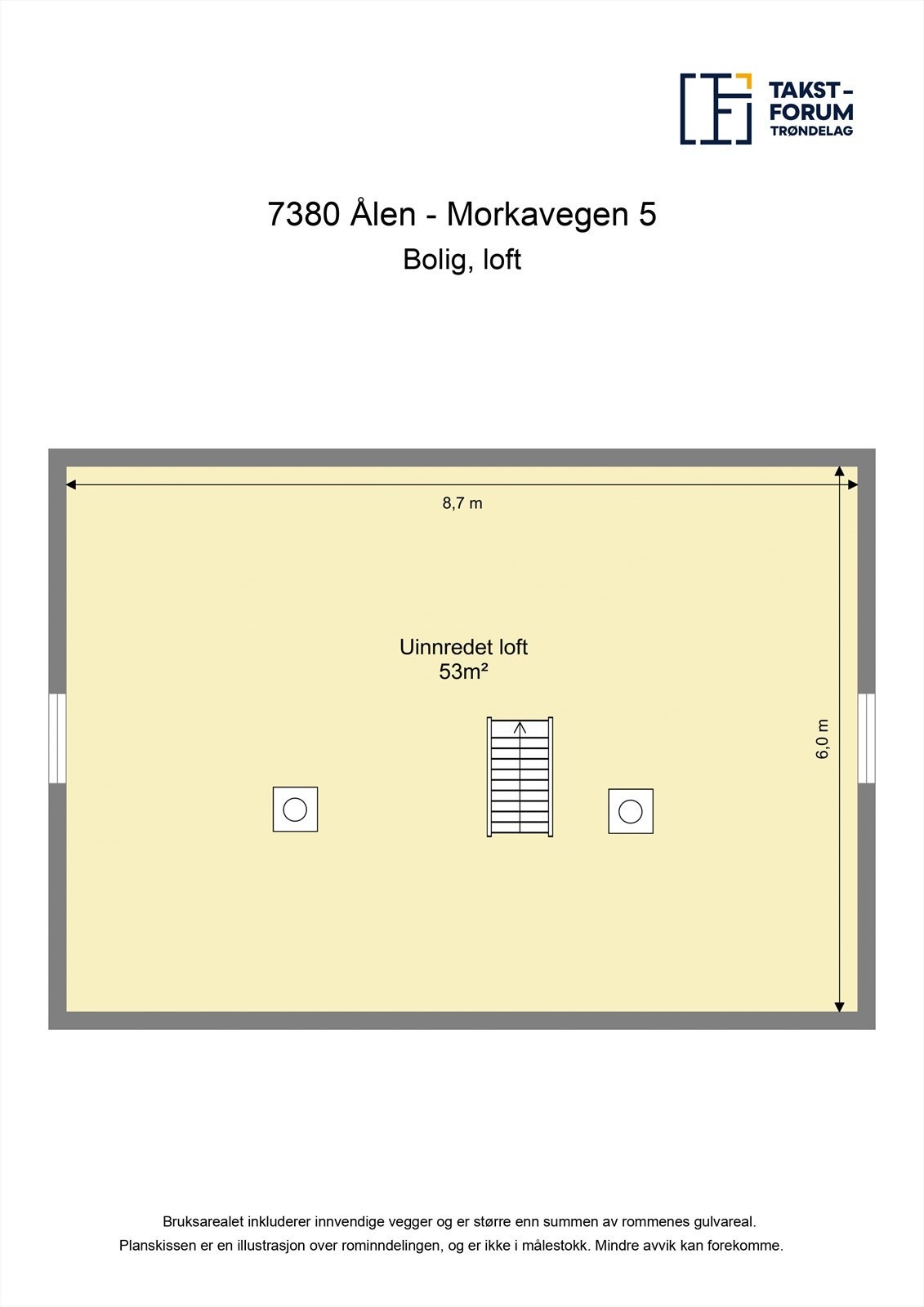 Plantegning - Loft Galleribilde