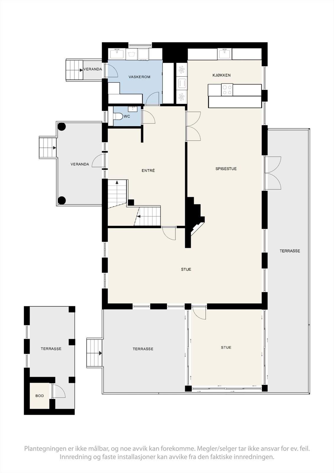 Plantegning 1. etasje. Galleribilde