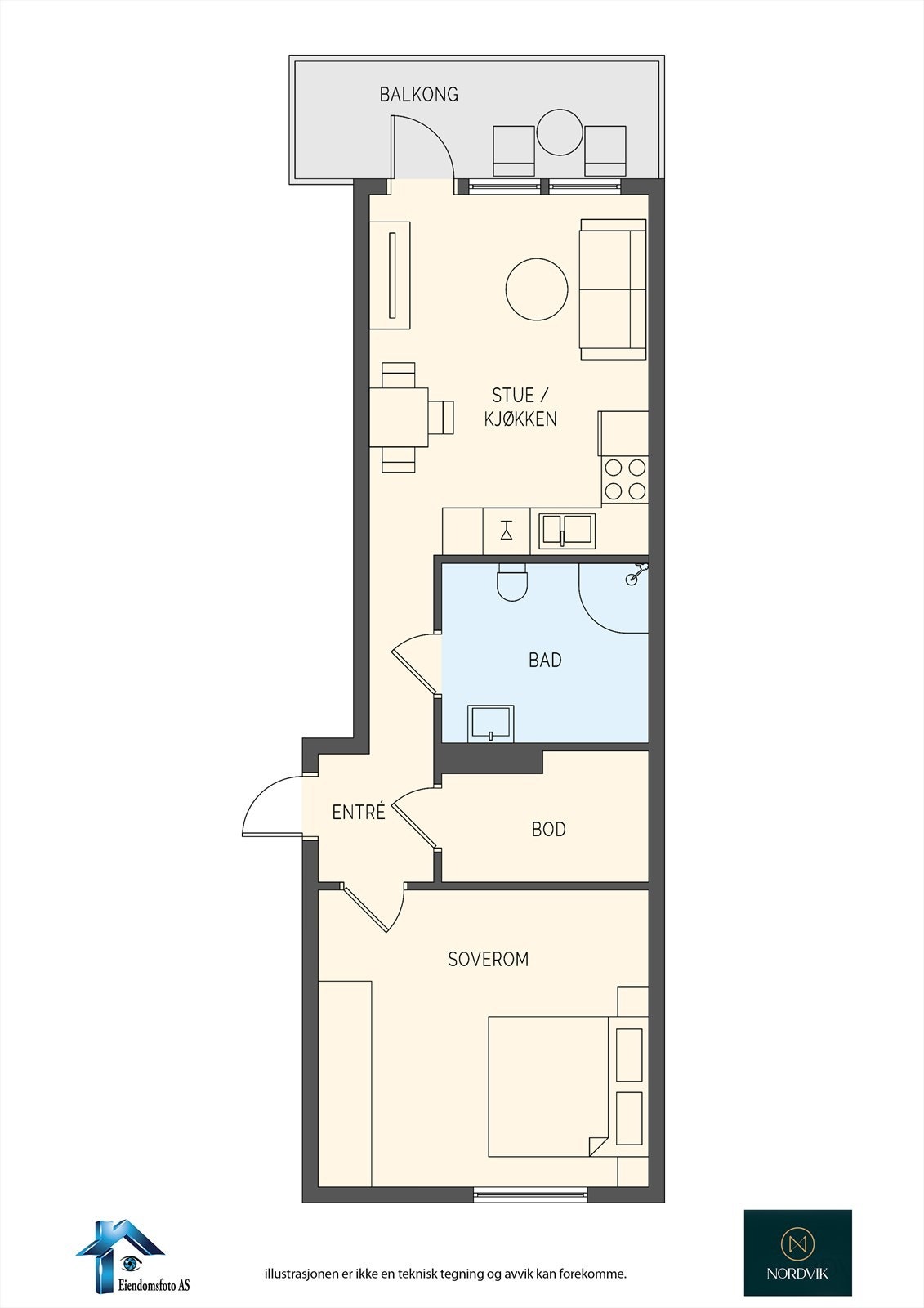 Presentasjon av leiligheten Galleribilde